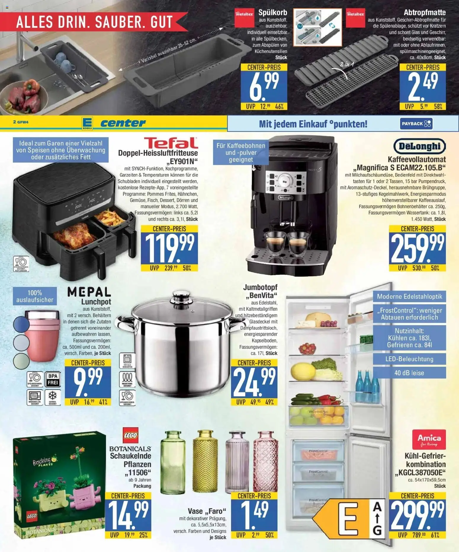 E center Prospekt Schwabmünchen	 – gültig ab 27.04.2026 | Seite: 13 | Produkte: Pommes, Vase, Kaffeevollautomat
