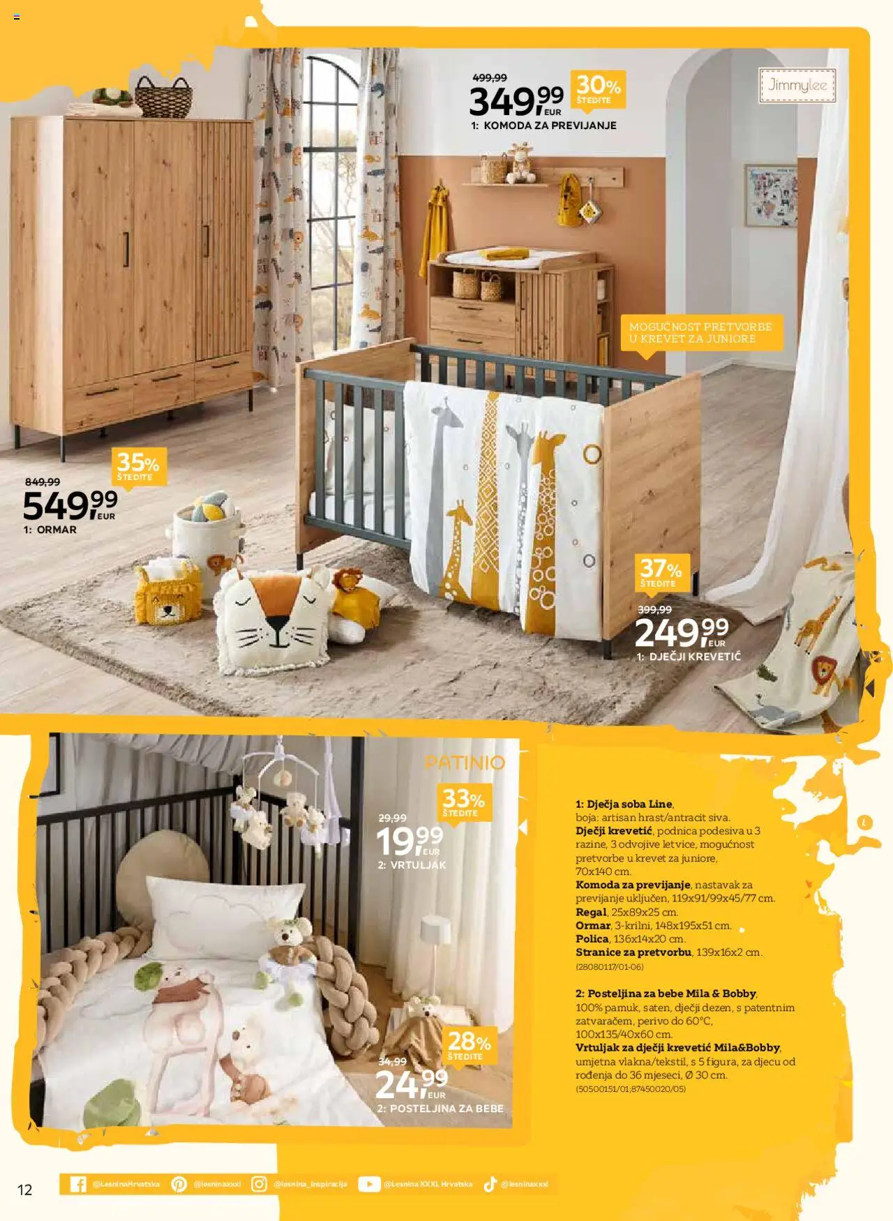 Lesnina katalog | vrijedi od 02.09.2025 | Stranica: 12 | Proizvodi: Krevet, Ormar, Komoda, Posteljina