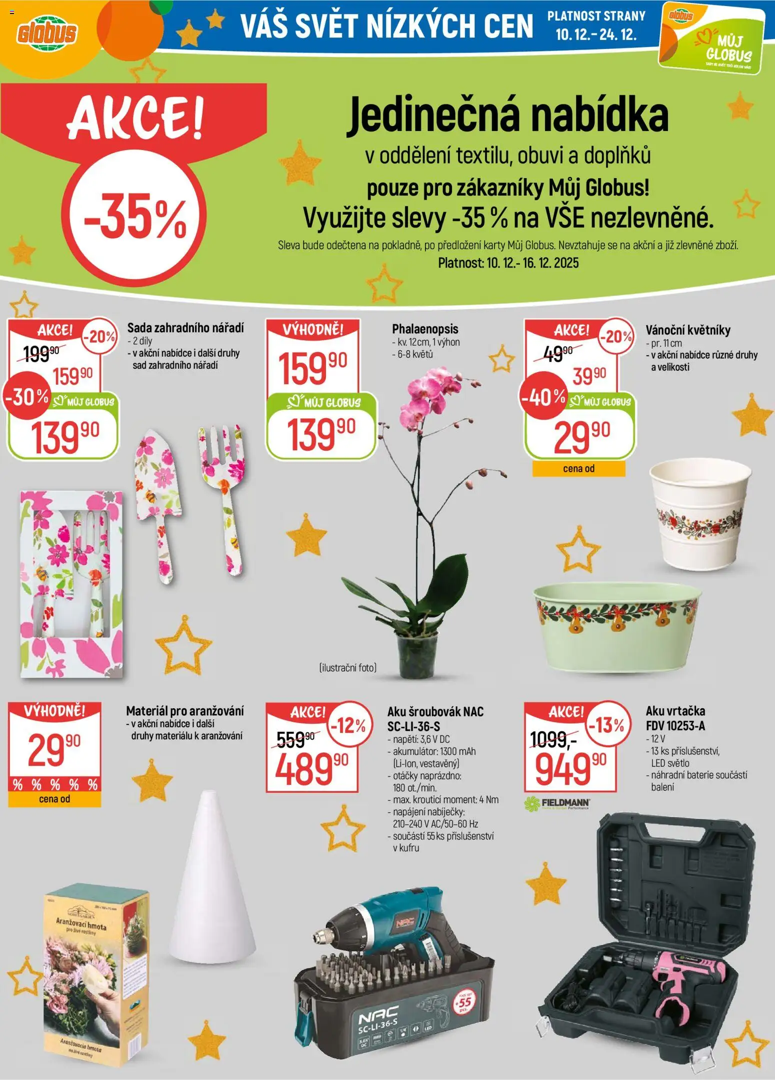 Globus leták - Trmice od 10.12.2025 | Strana: 37 | Produkty: Aku vrtačka, Nářadí, Karty, Baterie