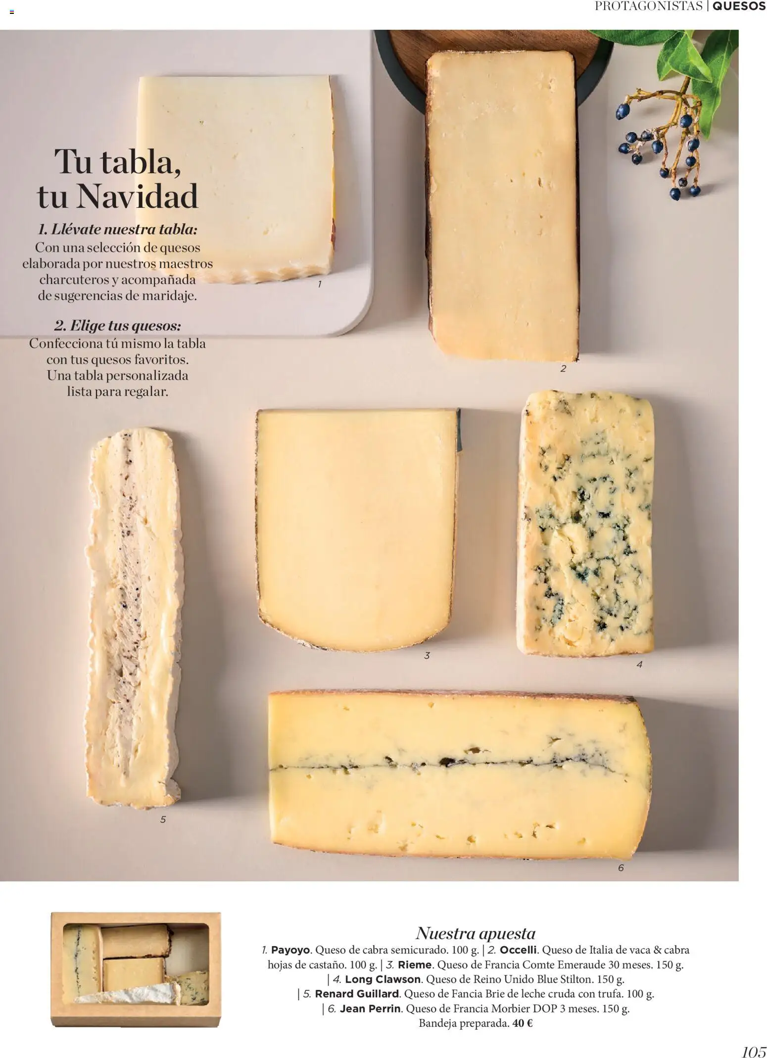 El Corte Inglés ofertas │ válido desde el 19.11.2025 | Página: 105 | Productos: Leche, Queso, Bandeja