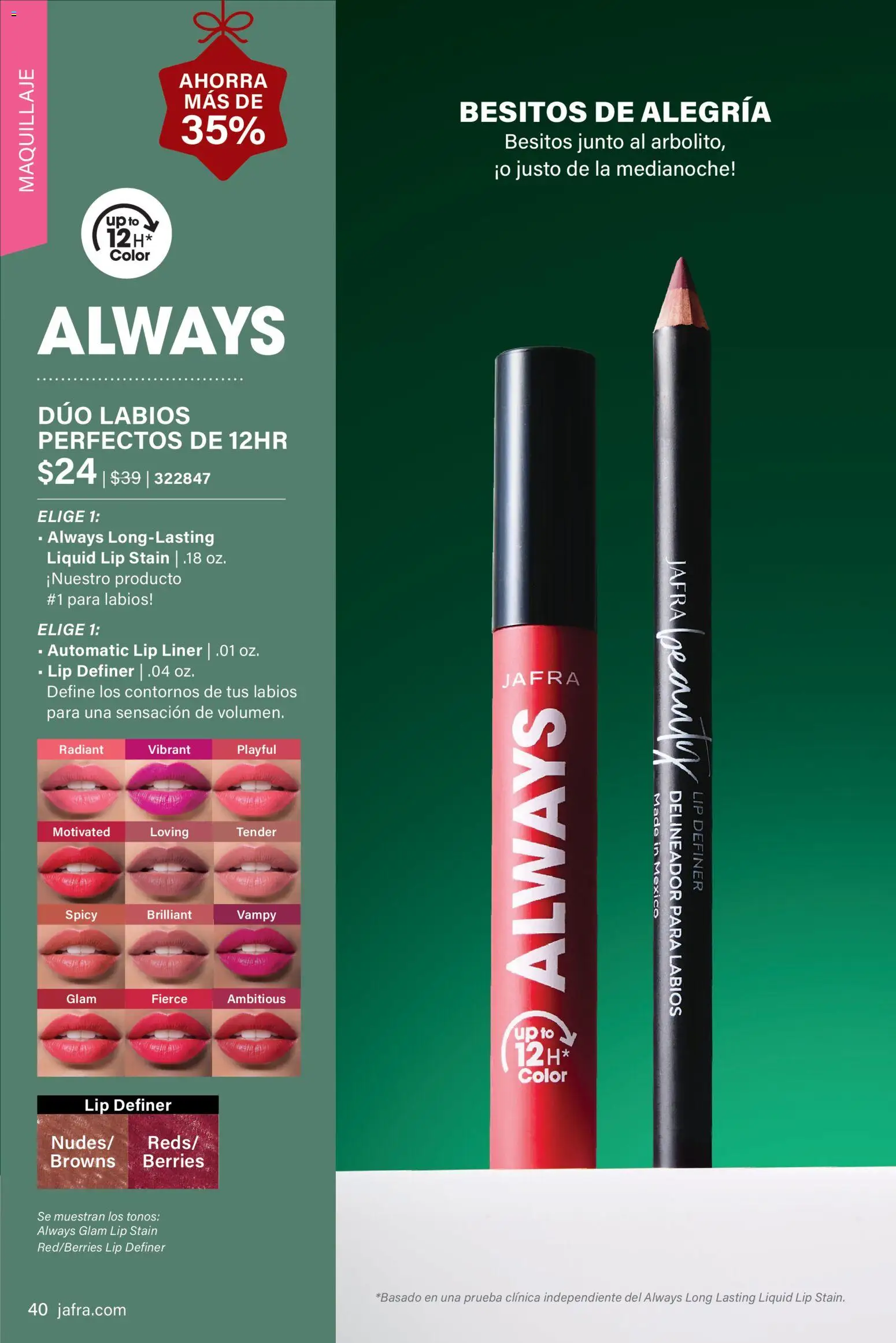 JAFRA folleto │ válido desde el 01.12.2025 | Página: 40 | Productos: Maquillaje, Delineador