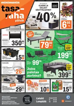  | Sivu: 1 | Tuotteet: Irtokarkit, Riippumatto, Aurinkotuoli, Sohvaryhmä