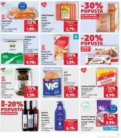 PERUTNINA PTUJ Pileće hrenovke, 1200 g - Pregled kataloga iz trgovine Kaufland, vrijedi od 11.03.2026 | Stranica: 31