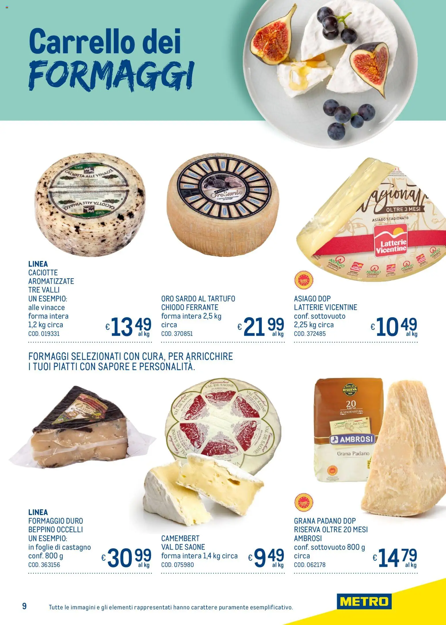 Volantino Metro del 05.03.2026 | Pagina: 9 | Prodotti: Tartufo, Formaggio, Carrello, Grana Padano
