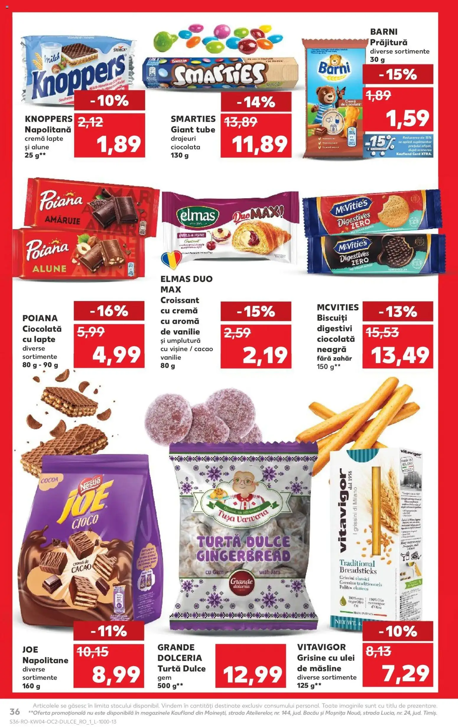 Noul catalog Kaufland – valabil de la 21.01.2026 | Pagină: 36 | Produse: Gem, Ulei, Biscuiți, Turtă dulce