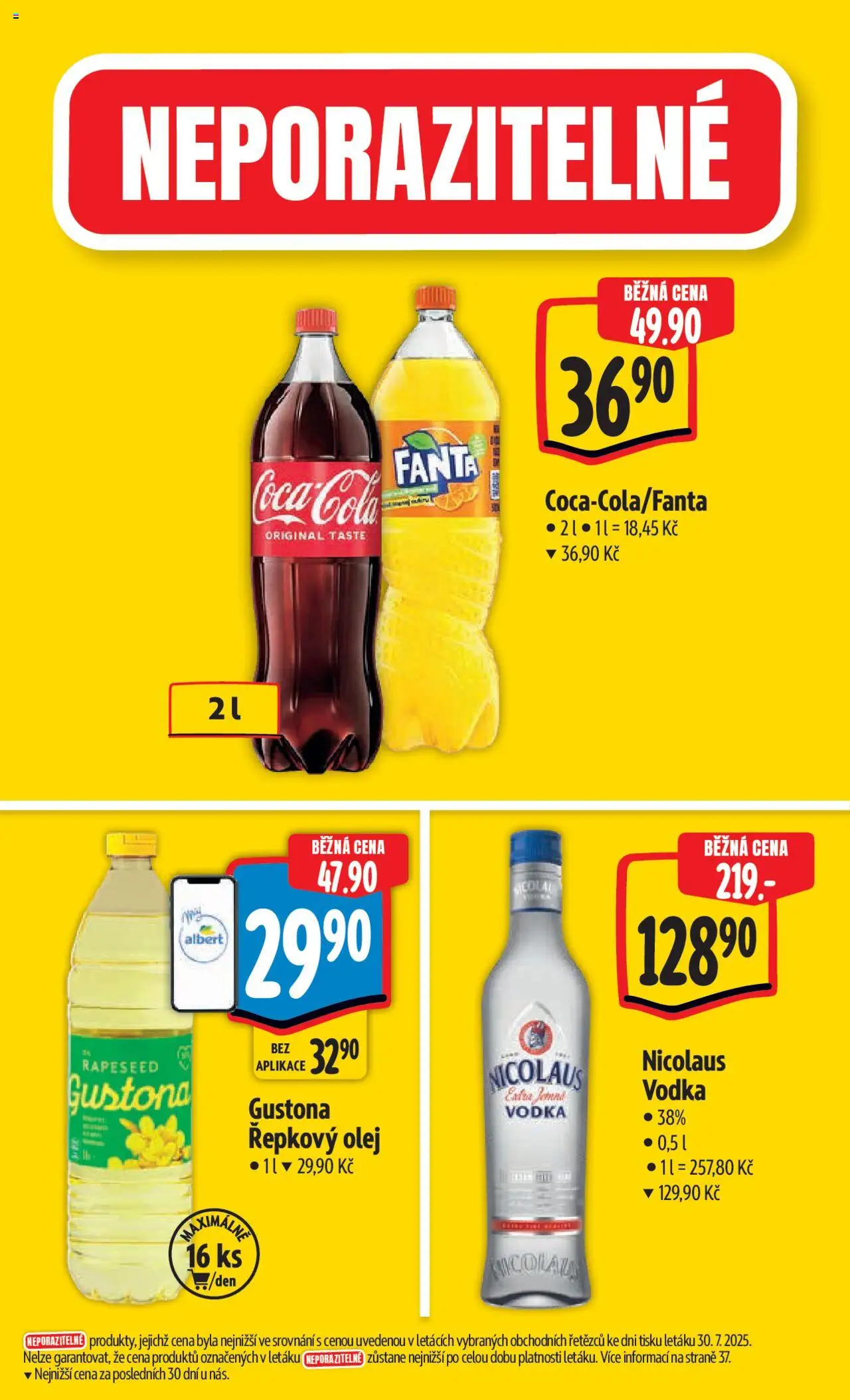 Albert leták - Hypermarket od 06.08.2025 | Strana: 5 | Produkty: Olej, Vodka, Řepkový olej, Fanta