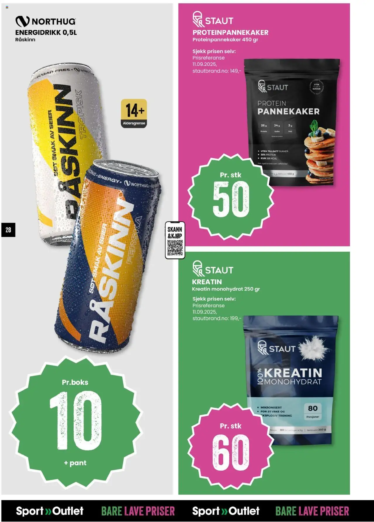{H1} | Side: 28 | Produkter: Sukker, Skrue, Necessär, Energidrikk