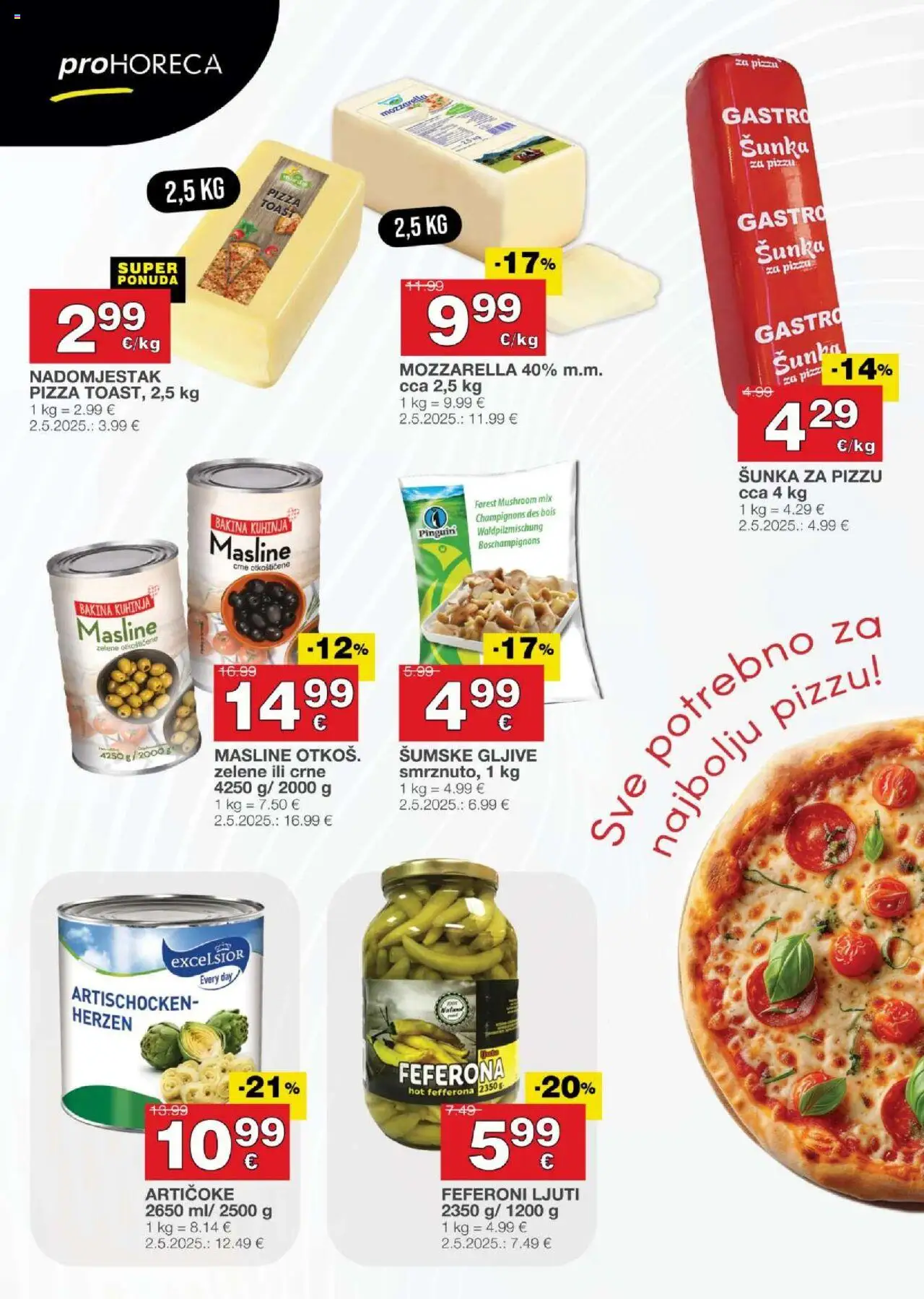 Stanić Diskont katalog | vrijedi od 16.10.2025 | Stranica: 12 | Proizvodi: Mozzarella, Pizza, Masline, Kuhinja