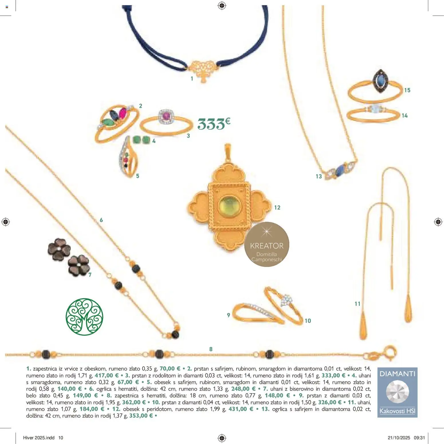Novi E.leclerc katalog ponudbe – veljaven od 04.11.2025 | Stran: 10 | Izdelki: Zapestnica, Prstan, Uhani
