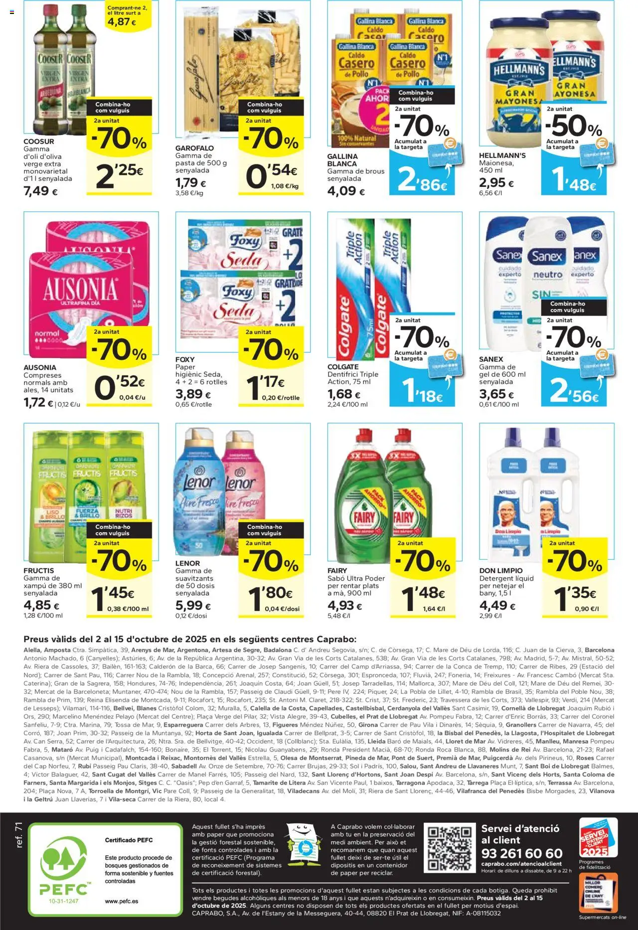 Caprabo - Ofertasses │ válido desde el 02.10.2025 | Página: 4 | Productos: Pasta