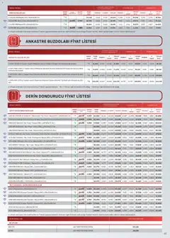01.04.2026 tarihinden itibaren geçerli olan Arçelik kataloğu önizlemesi | Sayfa: 40 | Ürünler: Buzdolabı, Dondurucu