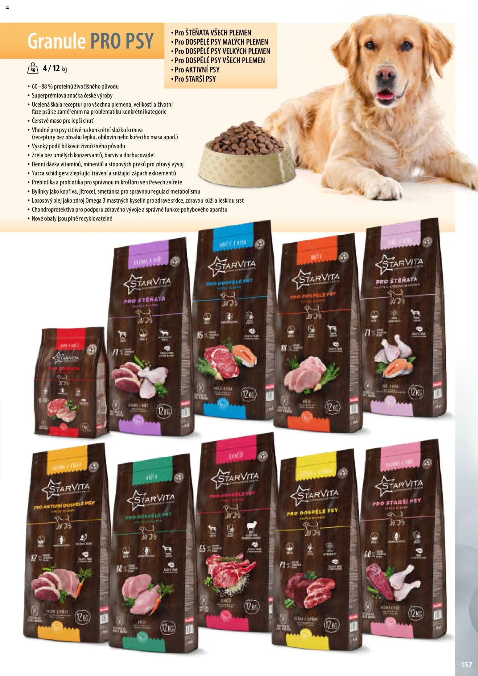 Mountfield katalog od 02.04.2026 | Strana: 157 | Produkty: Olej, Granule pro psy, Granule, Maso