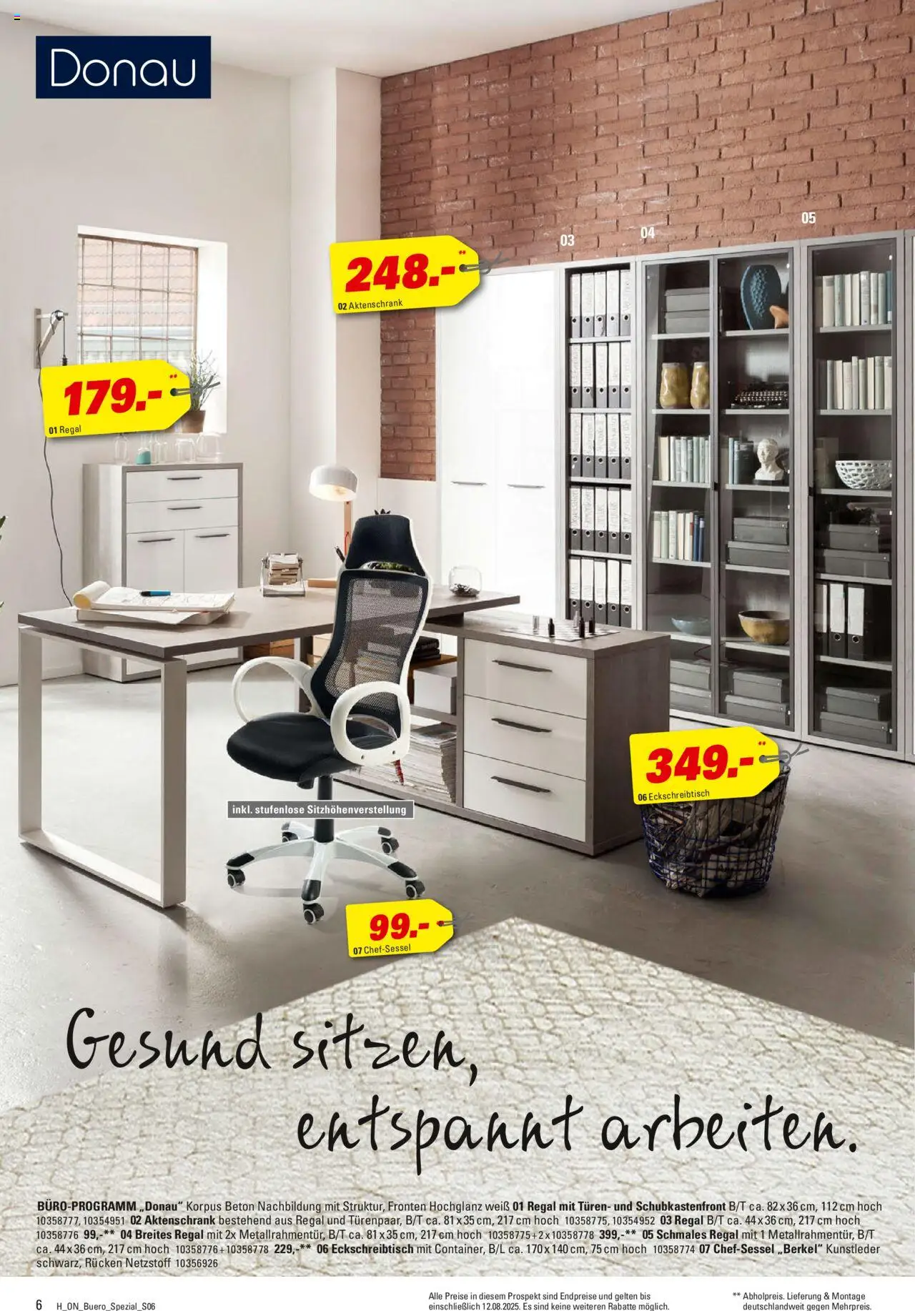 Höffner - Büro Spezial - gültig ab dem 30.07.2025 | Seite: 6 | Produkte: Regal, Chefsessel