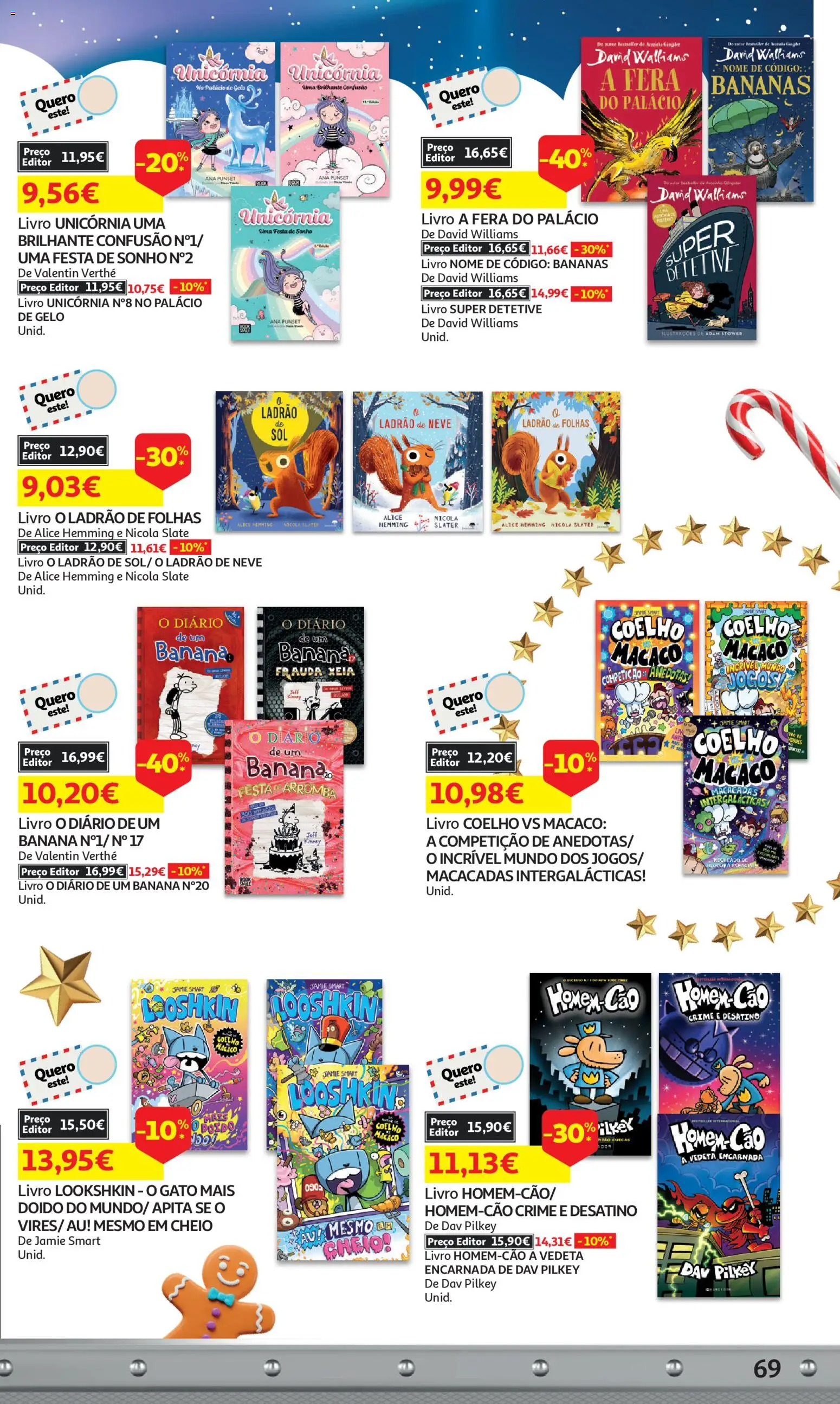 Auchan - A grande fábrica de Natal │ válido de 05.11.2025 | Página: 69 | Produtos: Jogos, Banana, Bananas, Coelho