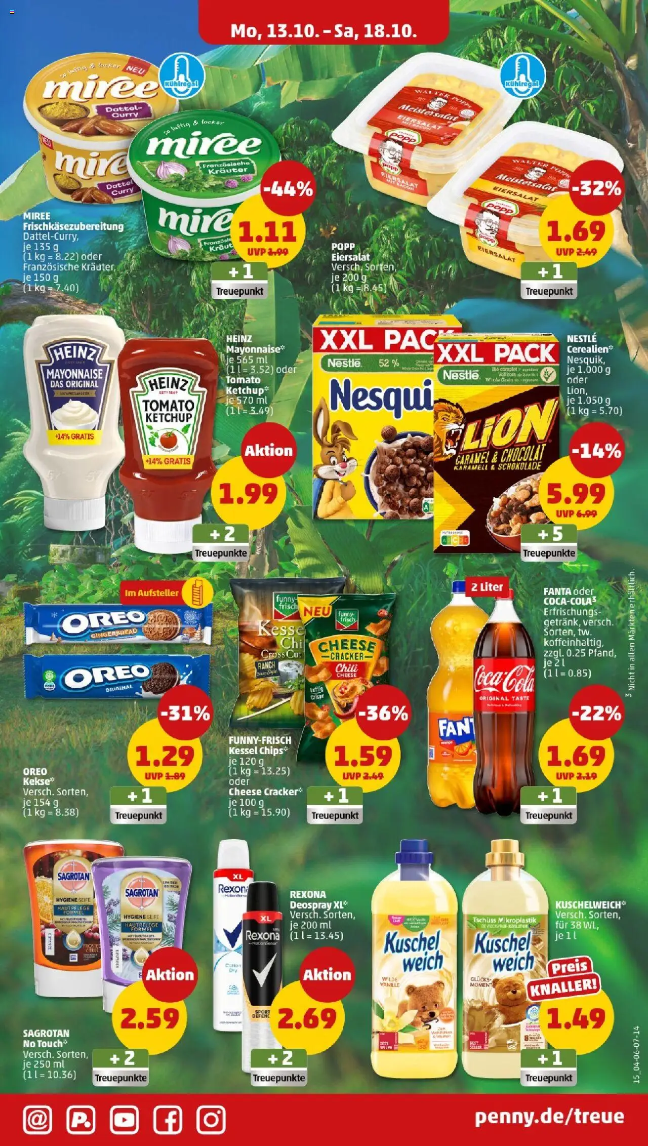 Penny - Baden-Württemberg – gültig ab 13.10.2025 | Seite: 19 | Produkte: Fanta, Kuschelweich, Seife, Mayonnaise