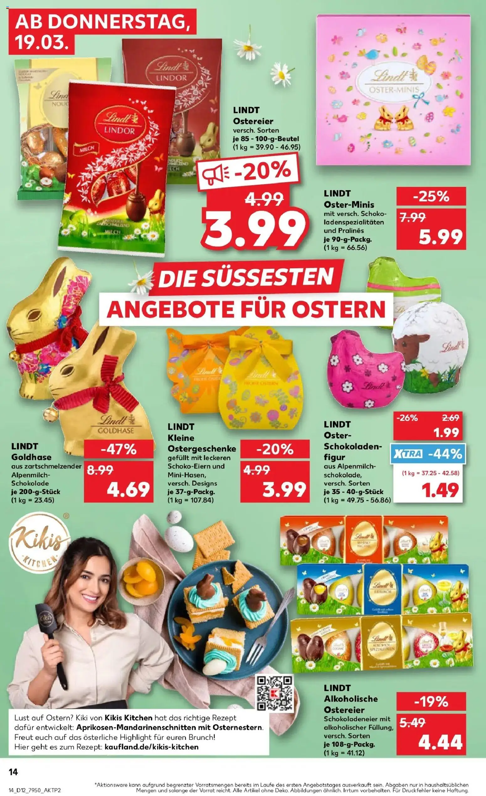 Kaufland Prospekt Leer (Ostfriesland)	 – gültig ab 19.03.2026 | Seite: 14 | Produkte: Schokolade, Lindt
