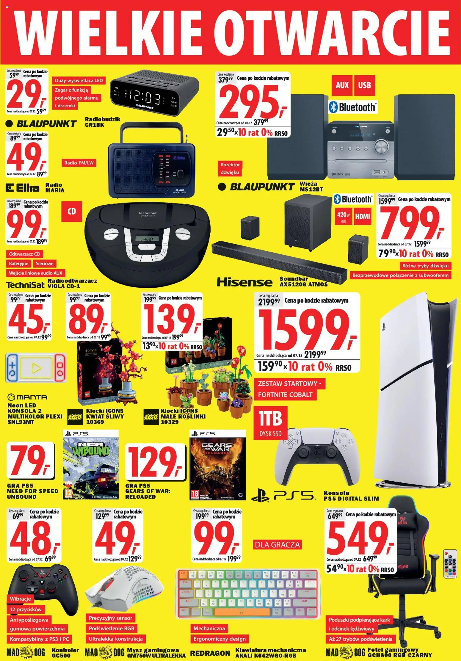 Mediaexpert Gazetka - Wielkie otwarcie Szprotawa od 27.11.2025 | Strona: 3 | Produkty: PC, Mysz, Audio, Lego