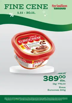 Univerexport Swisslion tim za popust fin - pregled Univerexport kataloga - važi od 01.11.2025