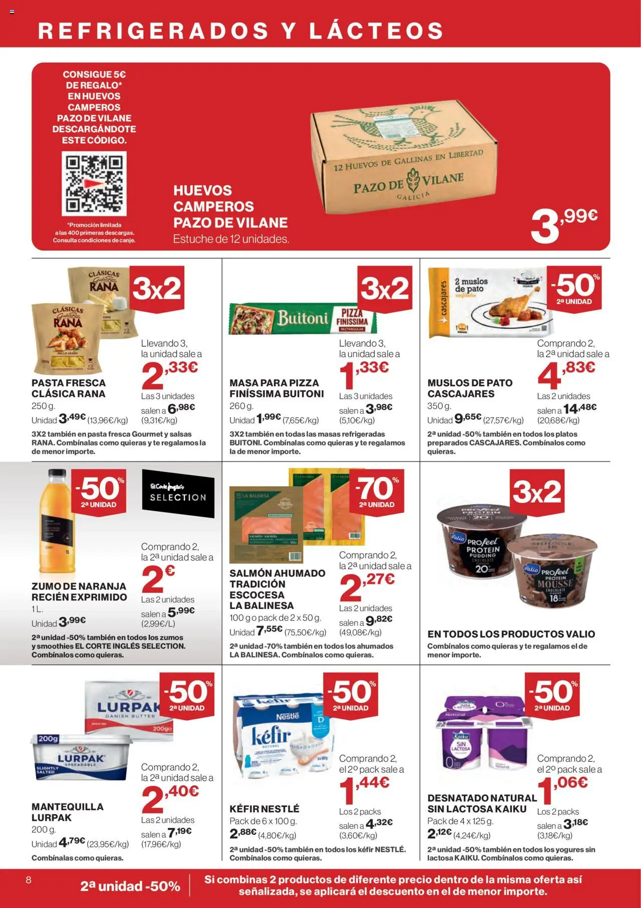 Supercor folleto │ válido desde el 28.08.2025 | Página: 8 | Productos: Huevos, Pizza, Ροζ πιπέρι, Συσκευή ροής