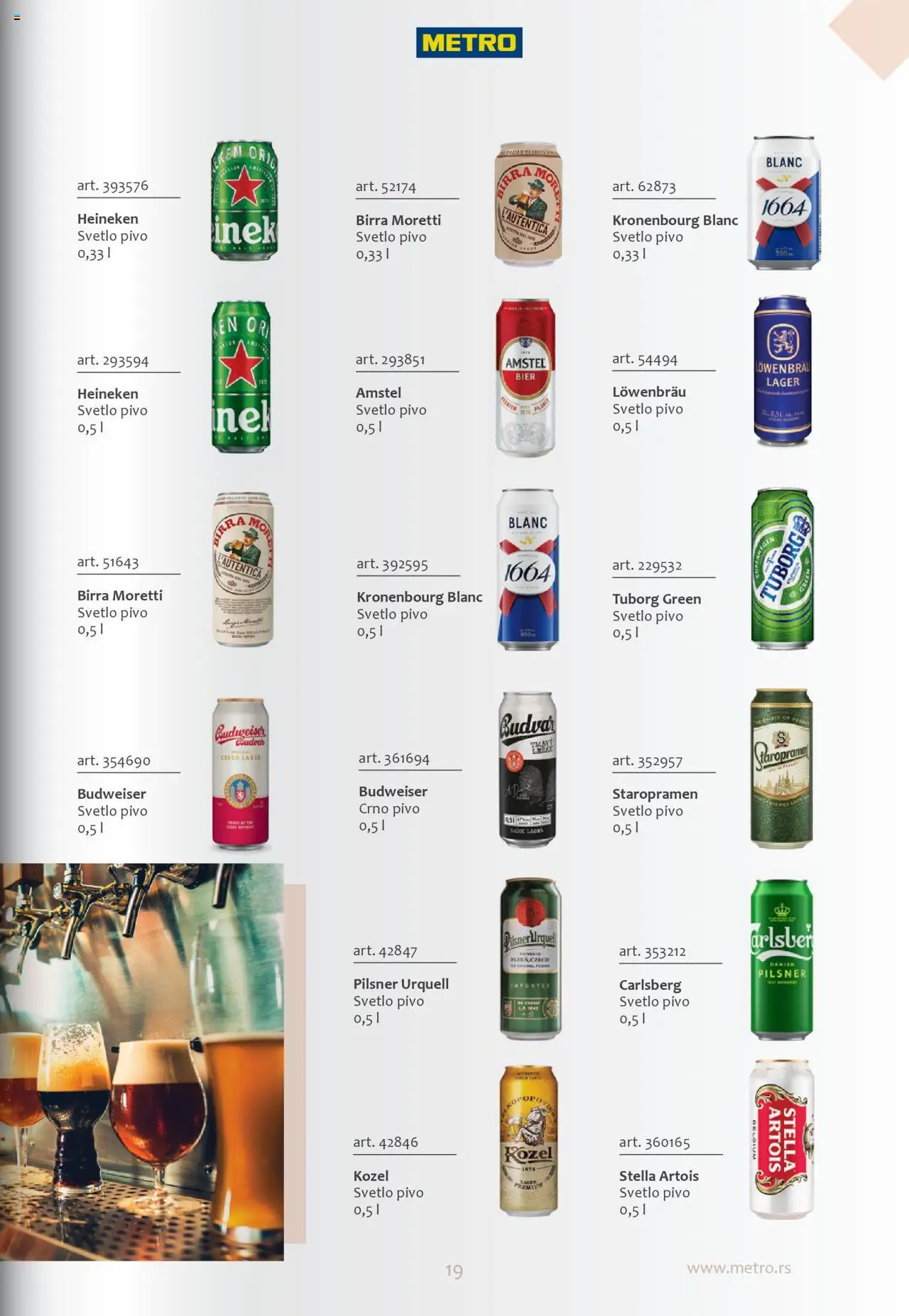 Metro katalog - važi od 01.10.2024 | Strana: 19 | Proizvode: Pivo