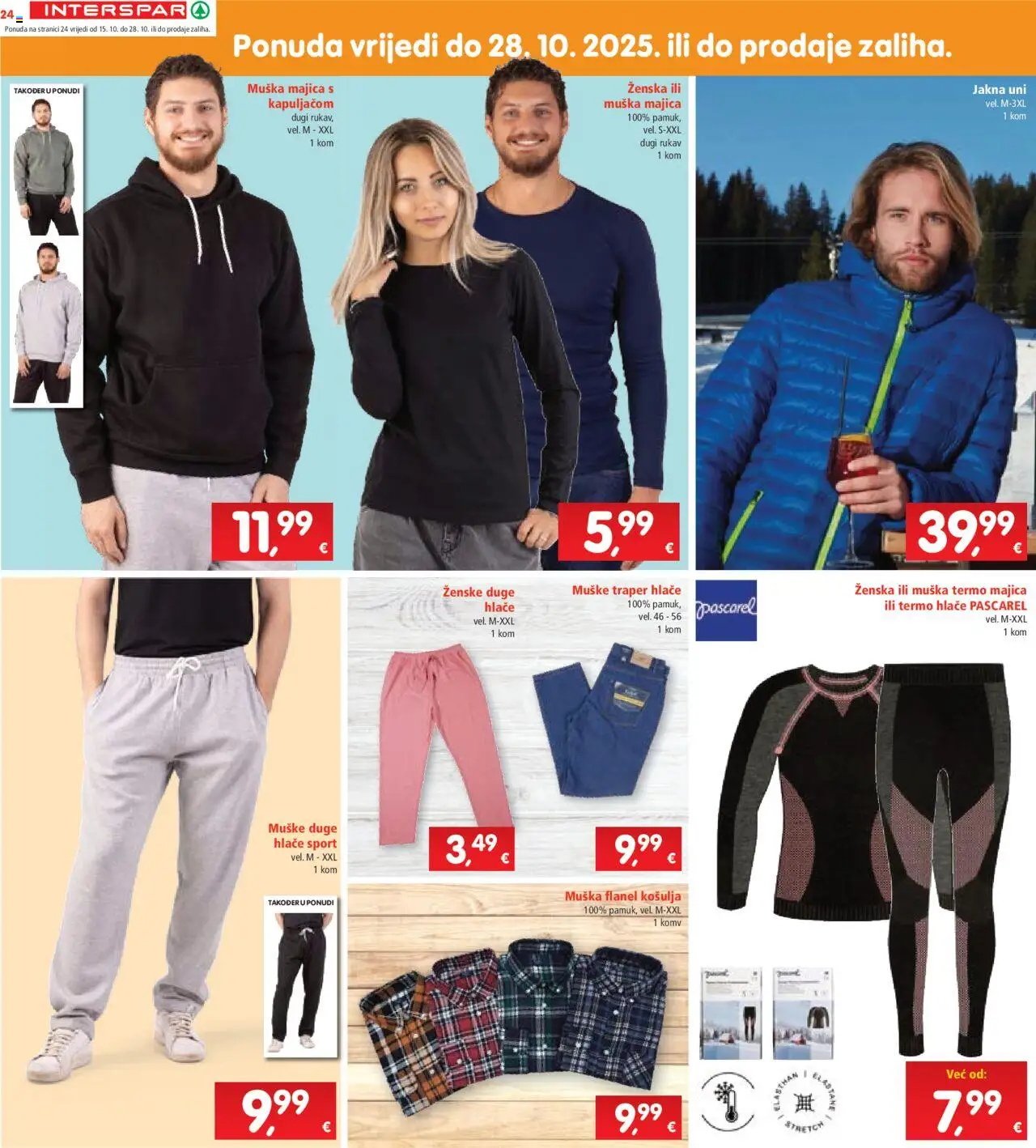 Interspar katalog | vrijedi od 15.10.2025 | Stranica: 26 | Proizvodi: Košulja, Majica, Jakna, Hlače