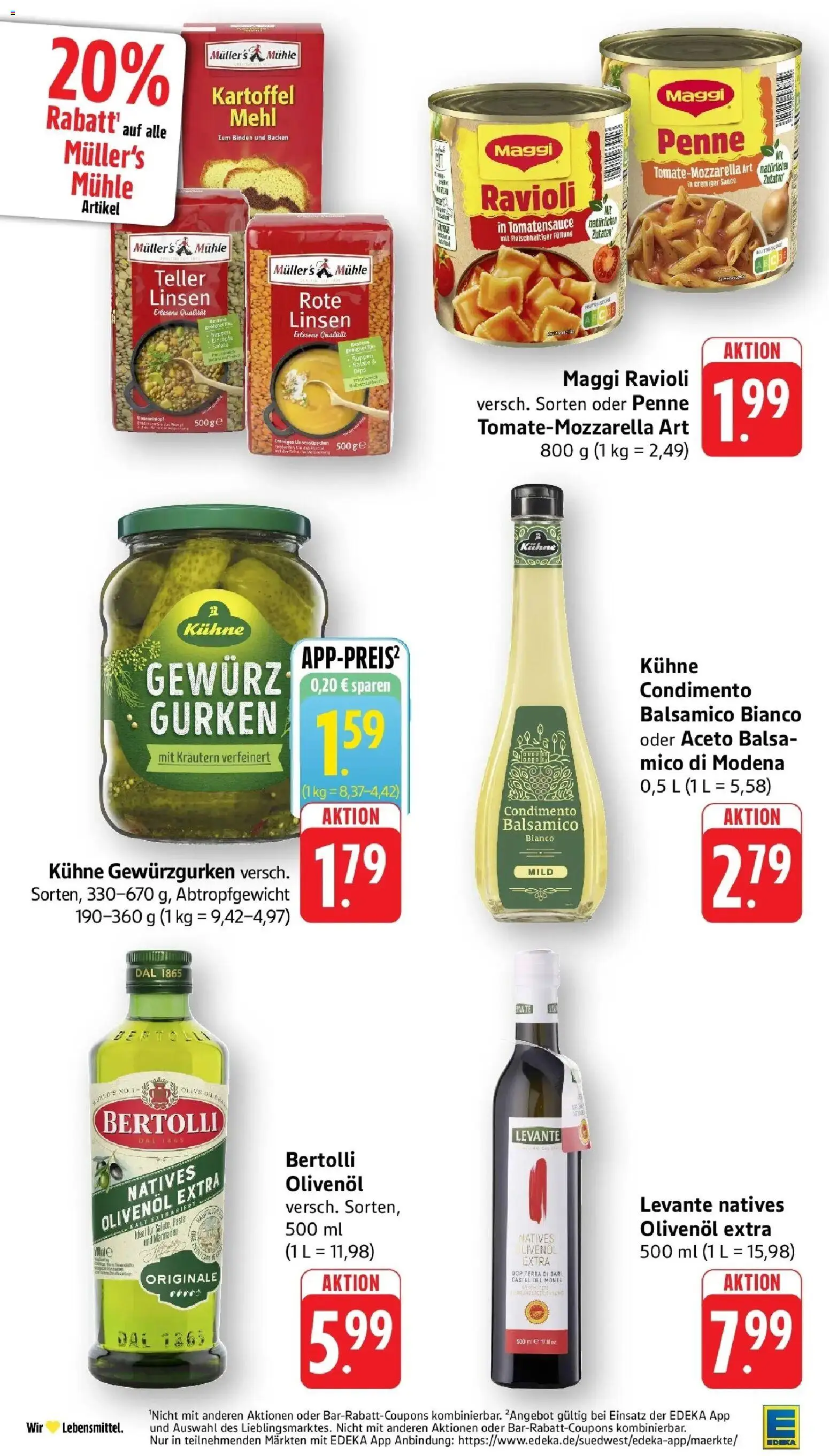Edeka prospekt Weinheim	 – gültig ab 12.04.2026 | Seite: 30 | Produkte: Mühle, Mehl, Maggi, Olivenol