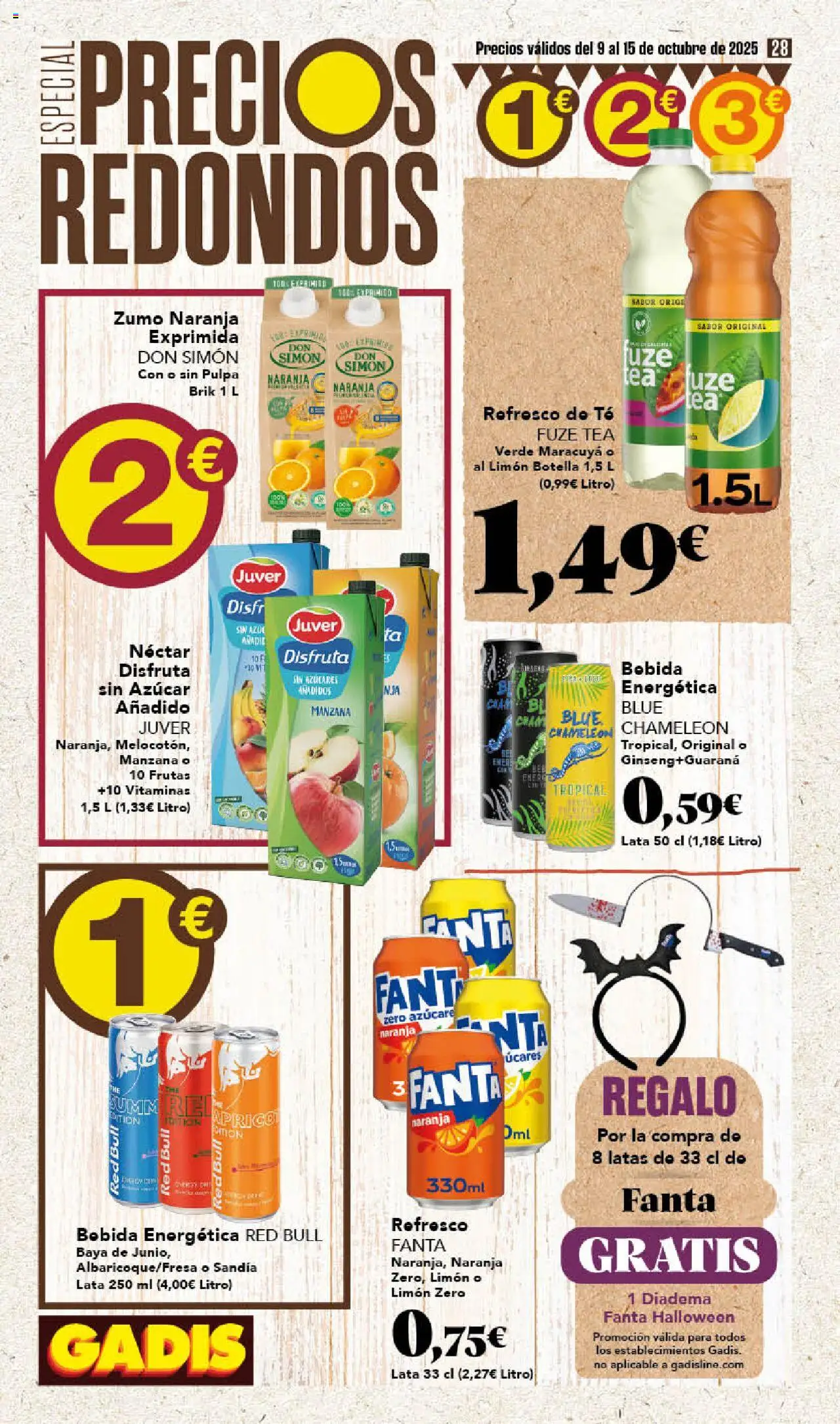 Gadis folleto │ válido desde el 09.10.2025 | Página: 28 | Productos: Ροζ πιπέρι, Manzana, Té, Sandía