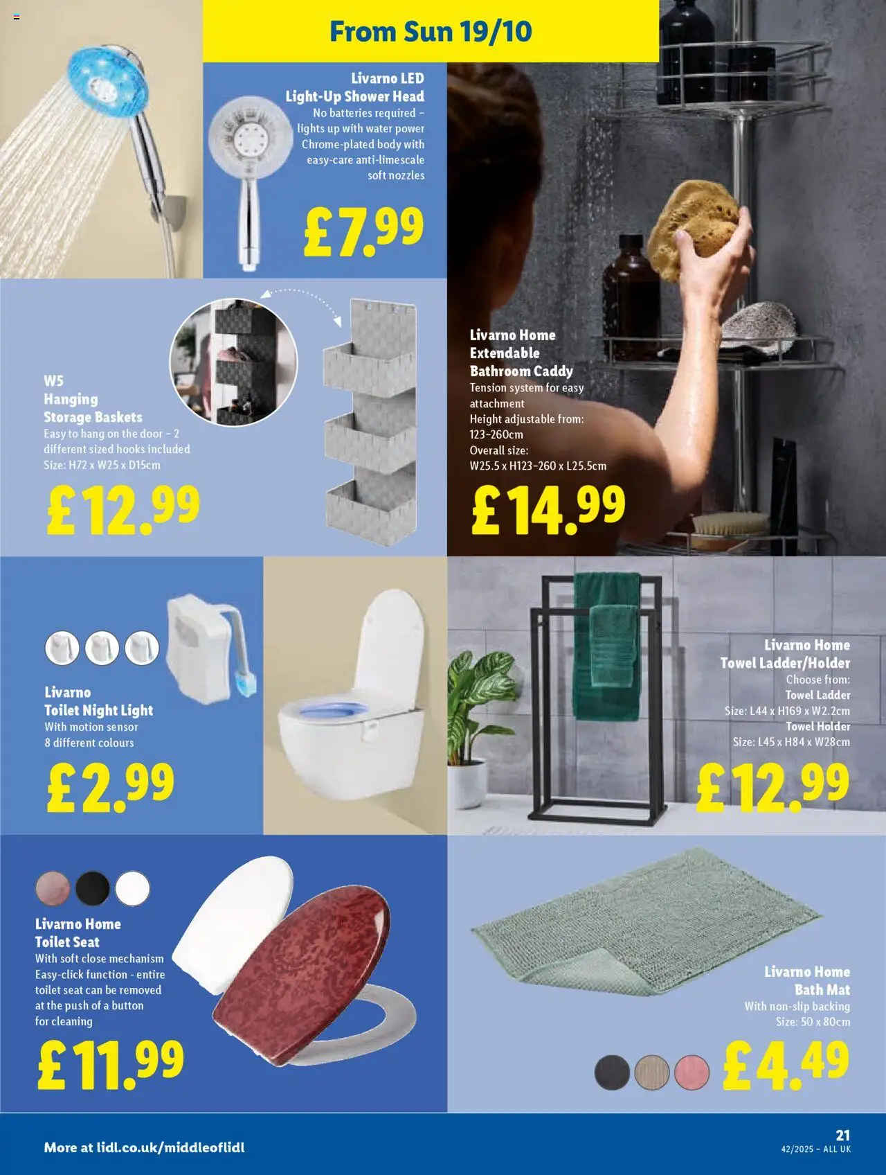 {H1} | Page: 21 | Products: Bath, Ladder, Lights, Hooks