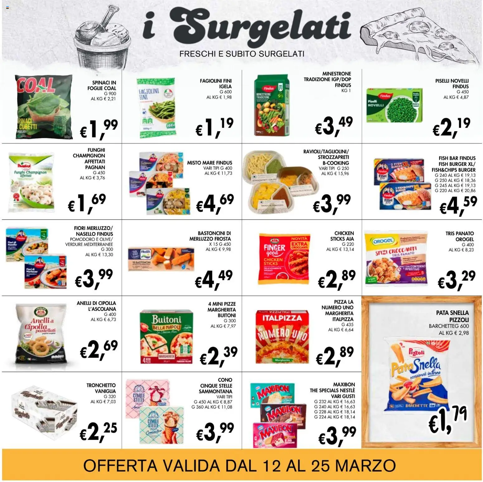 Volantino Coal del 12.03.2026 | Pagina: 9 | Prodotti: Merluzzo, Pomodoro, Spinaci, The