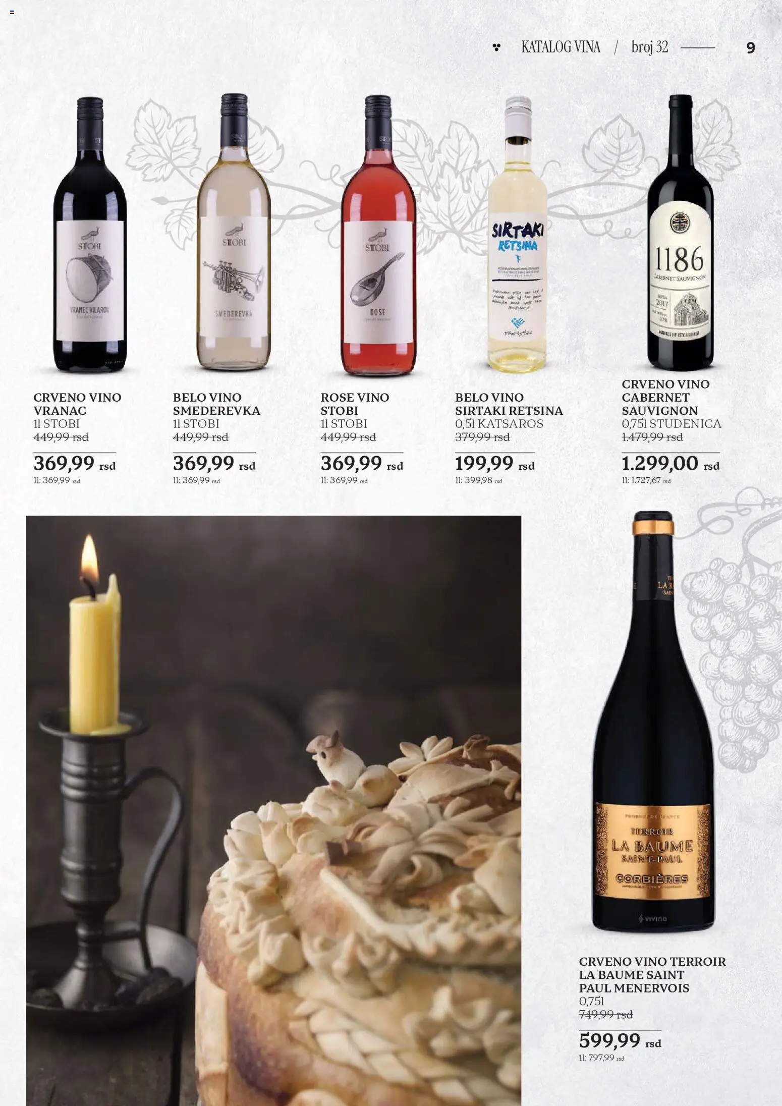 Roda katalog - važi od 23.10.2025 | Strana: 9 | Proizvode: Vranac, Cabernet Sauvignon, Crveno vino, Belo vino