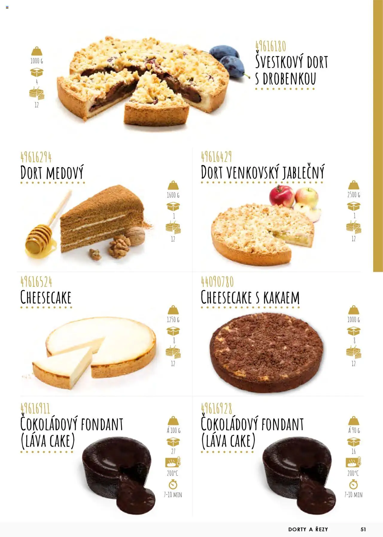Jip katalog - Pečivo 2025 od 01.01.2025 | Strana: 51 | Produkty: Apple, Dorty, Cheesecake, Dort