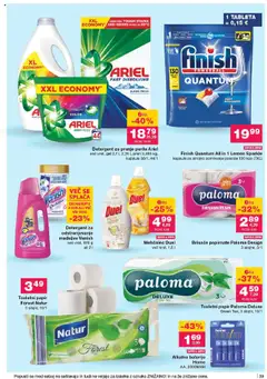 Novi Mercator katalog ponudbe – veljaven od 18.09.2025 | Stran: 39 | Izdelki: Mehčalec, Toaletni papir, Baterije, Kos
