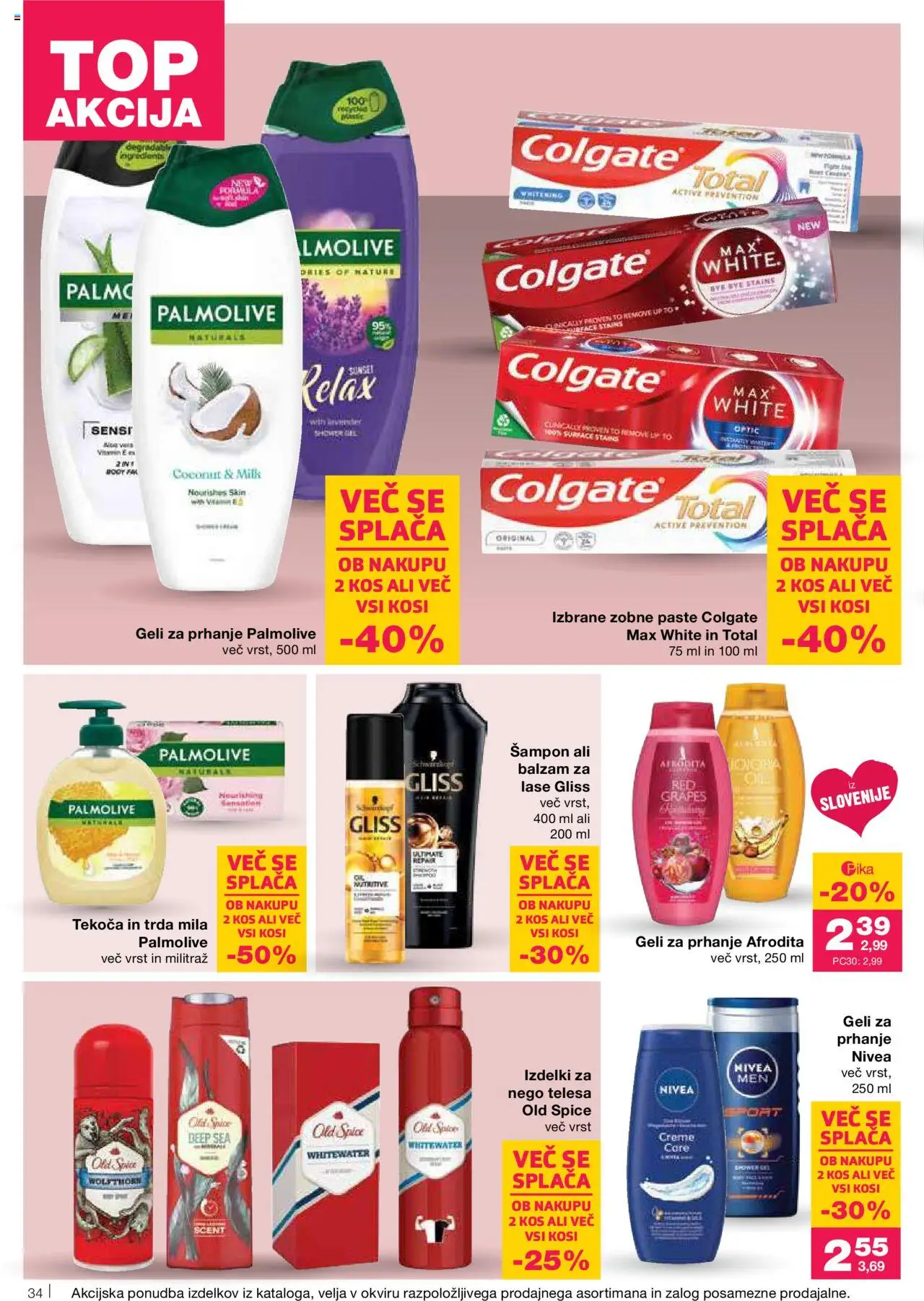Mercator katalog │ velja od 26.06.2025 | Stran: 34 | Izdelki: Kos, Sampon, Balzam za lase