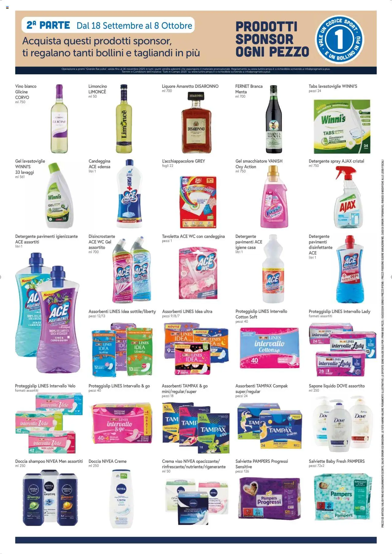Volantino Famila del 22.09.2025 | Pagina: 4 | Prodotti: Shampoo, Crema, Crema viso, Menta