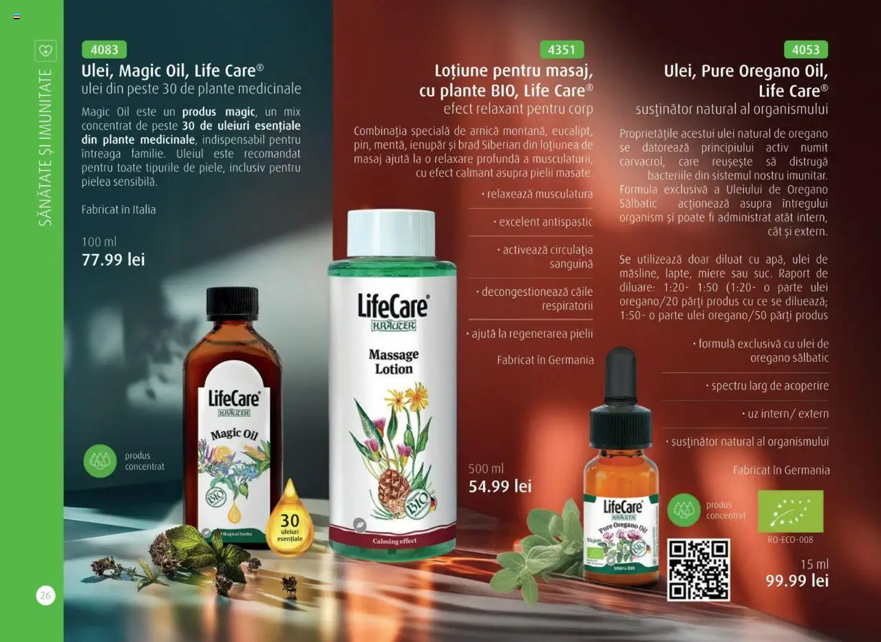 Life Care catalog - Aprilie/Octombrie – valabil de la 01.04.2025 | Pagină: 28 | Produse: Ulei, Pește