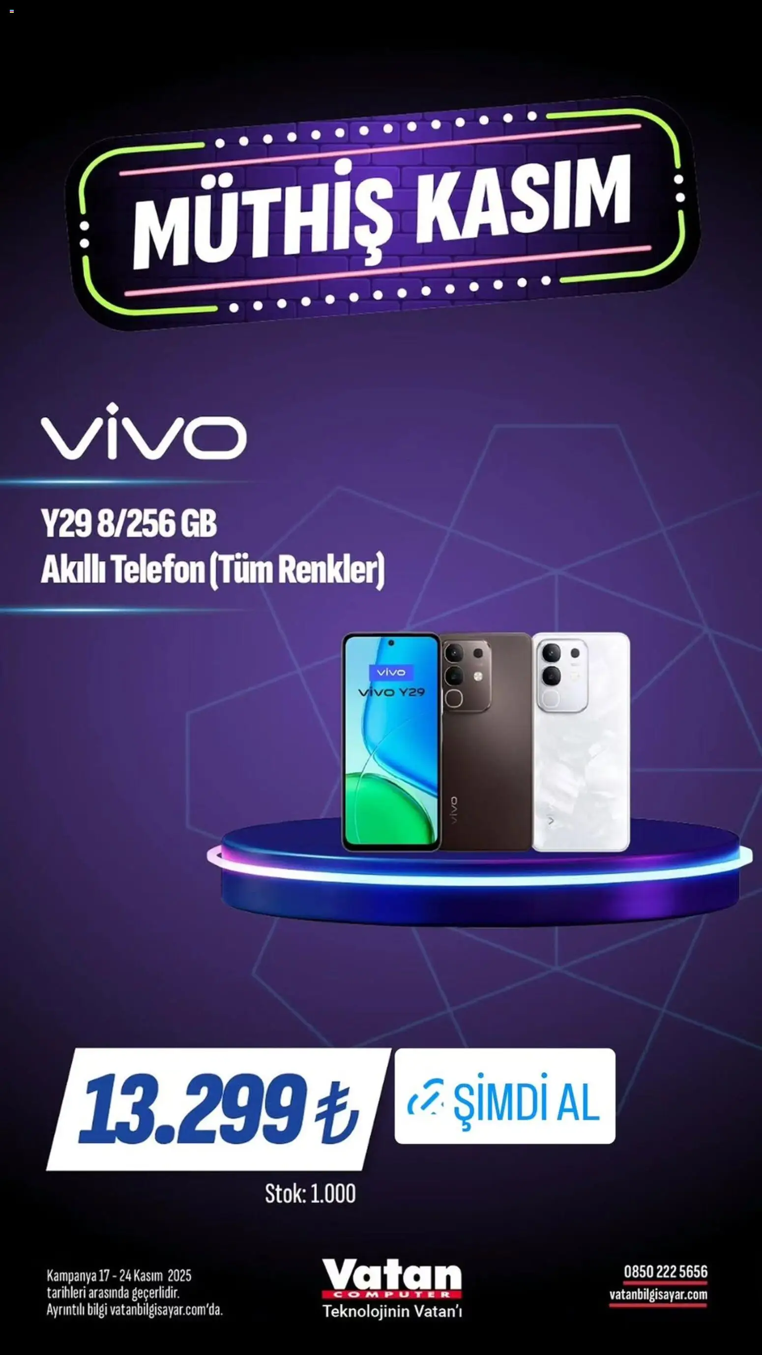 Vatan Bilgisayar Black Friday - 17.11.2025 tarihinden itibaren geçerlidir | Sayfa: 7 | Ürünler: Telefon, Akıllı telefon