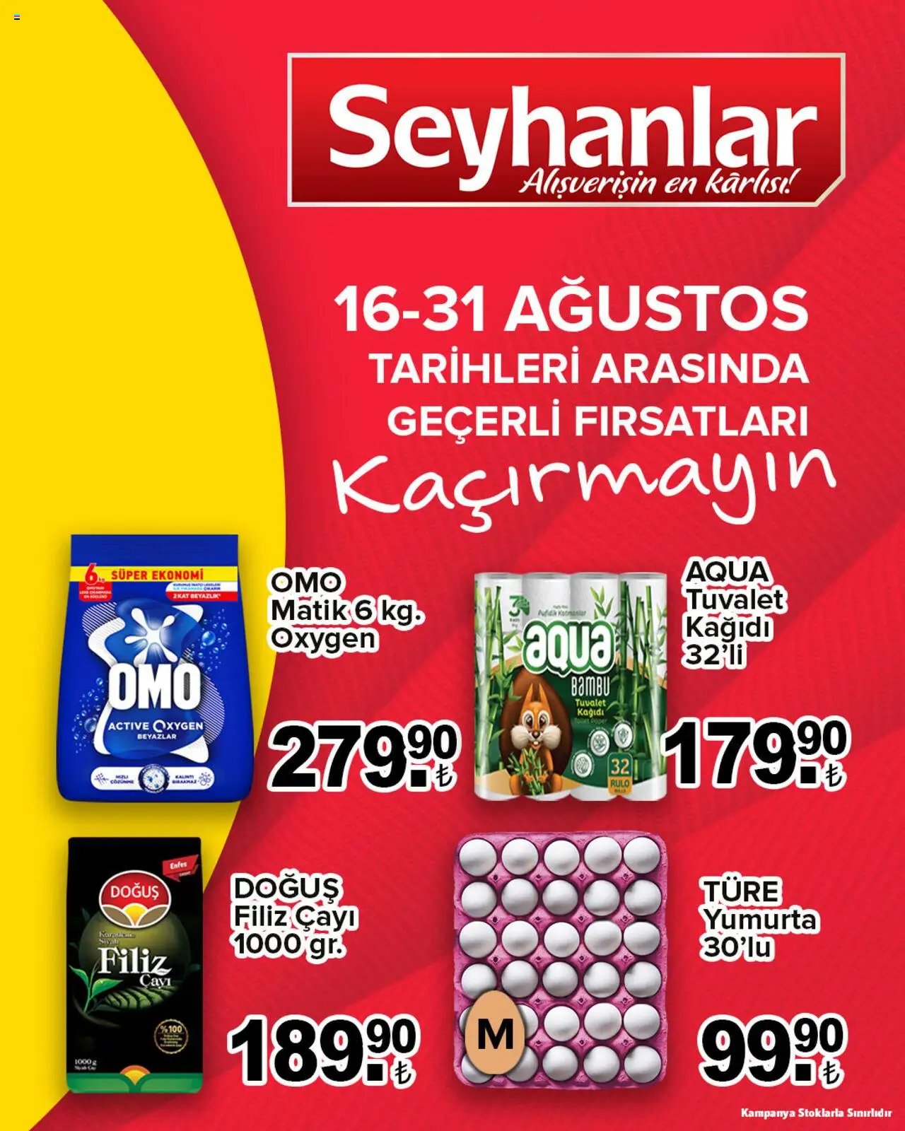Seyhanlar Market Katalog - 16.08.2025 tarihinden itibaren geçerlidir | Sayfa: 1 | Ürünler: Tuvalet, Yumurta, Tuvalet kağıdı