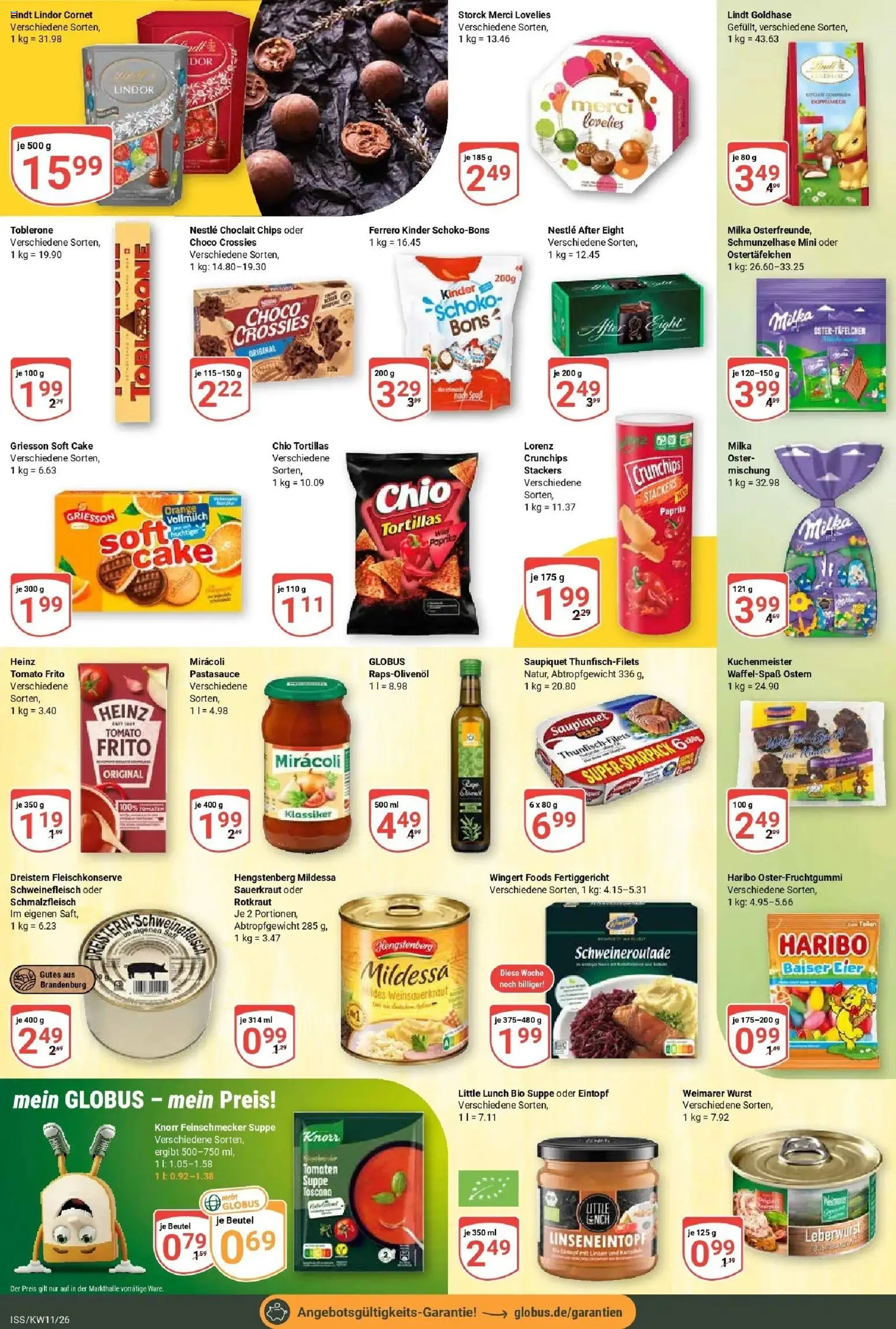 Globus prospekt Isserstedt	 – gültig ab 09.03.2026 | Seite: 11 | Produkte: Merci, Tomaten, Chio tortillas, Schweinefleisch