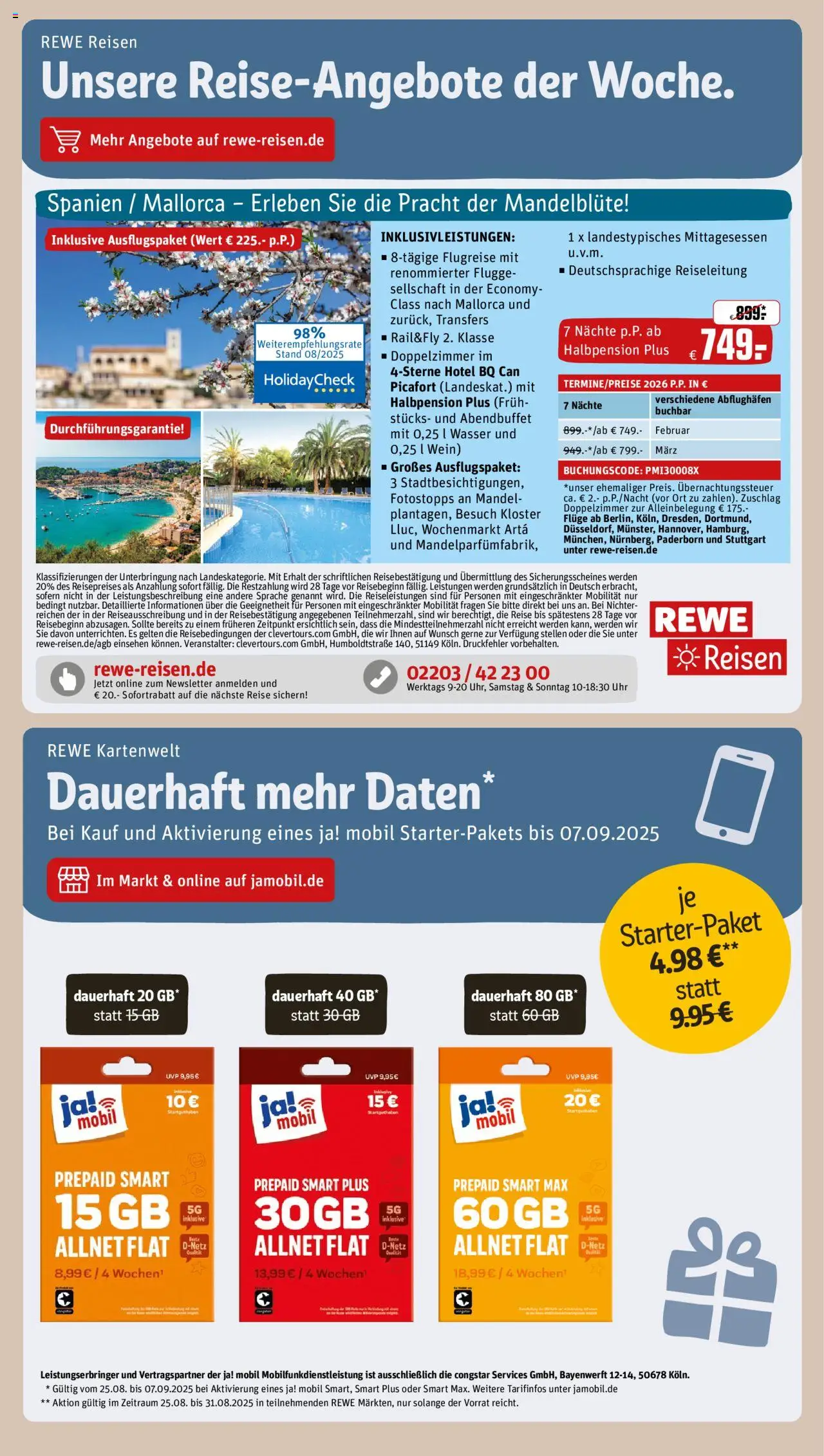 Rewe Prospekt 	 - gültig ab dem 25.08.2025 | Seite: 22 | Produkte: Wasser, Wein, Uhr
