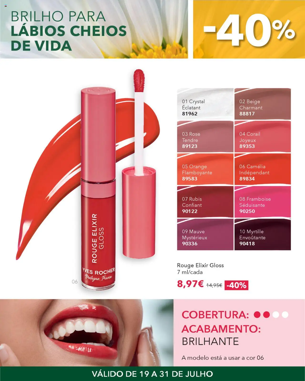 Yves Rocher Descontos extra │ válido de 19.07.2025 | Página: 16 | Produtos: Gloss