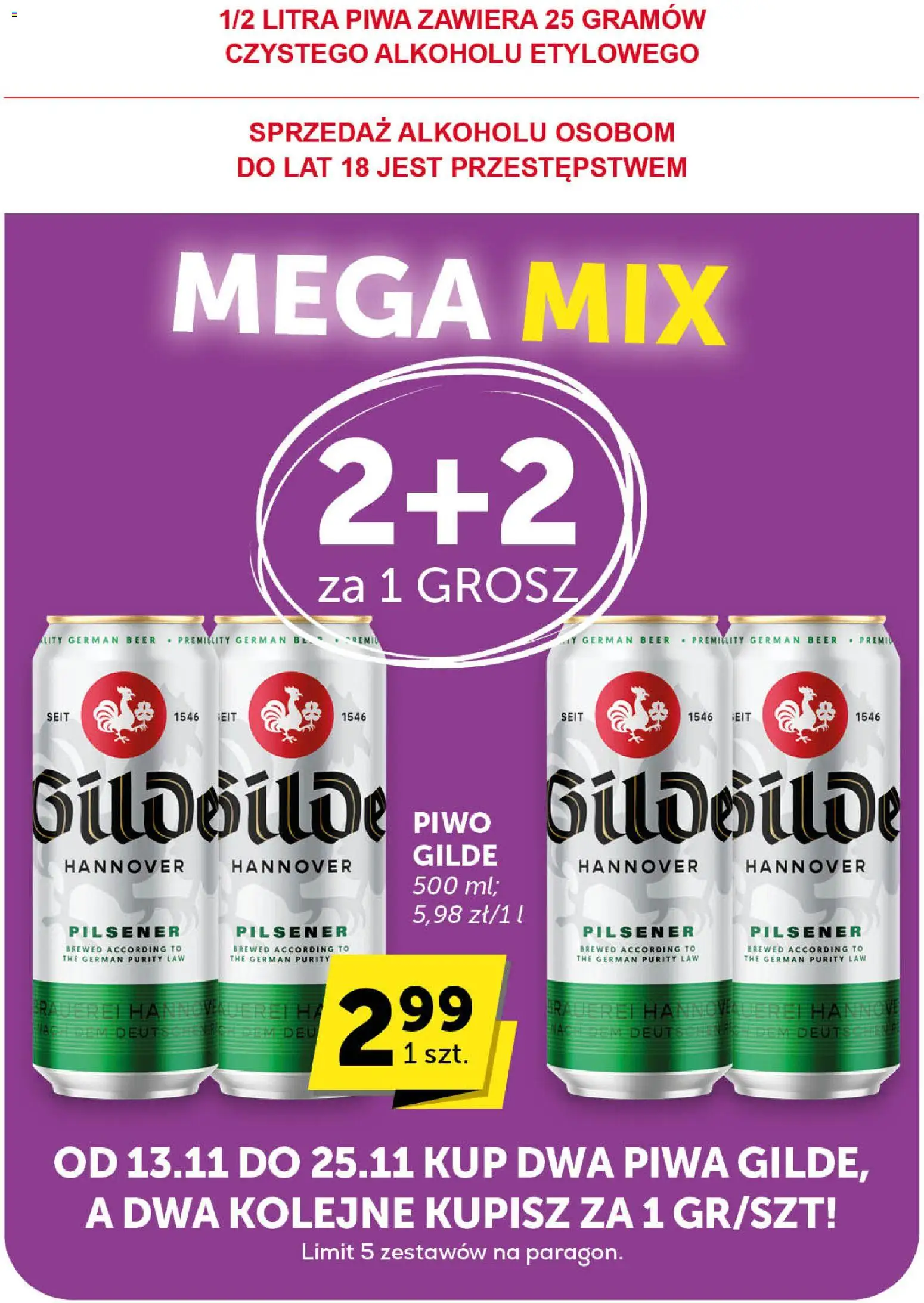 ABC Gazetka - Minimarket od 13.11.2025 | Strona: 26 | Produkty: Piwo