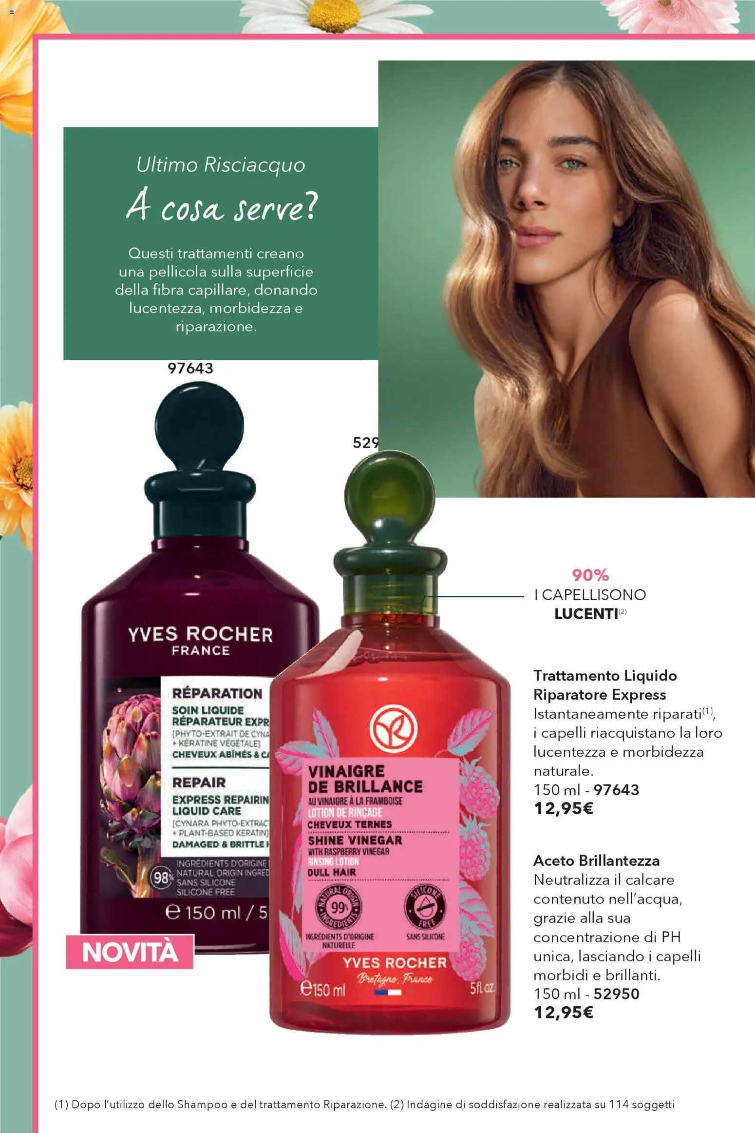 Volantino Yves Rocher del 23.04.2026 | Pagina: 36 | Prodotti: Shampoo, Aceto, Silicone, Pellicola