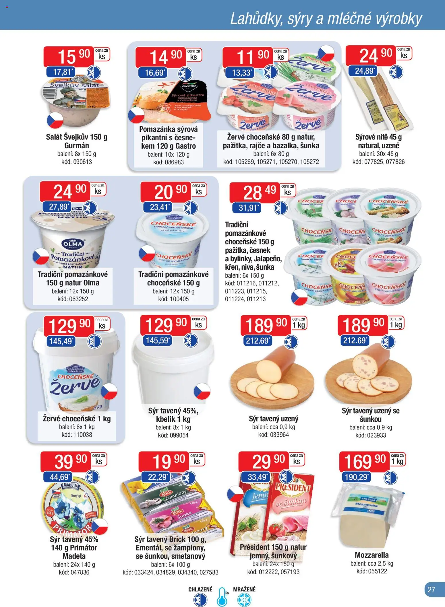 Astur & Qanto leták - Velkoobchod fresh 12/2025 od 01.12.2025 | Strana: 27 | Produkty: Salát, Sýry, Pomazánka, Kbelík