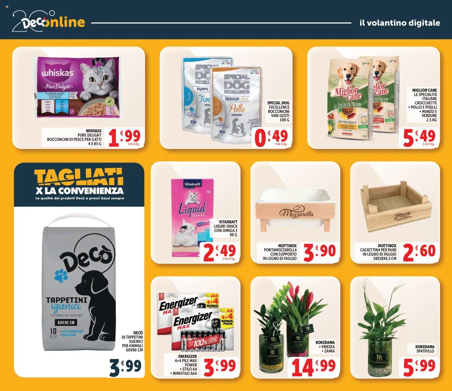 Volantino Decò del 27.03.2026 | Pagina: 42 | Prodotti: Pane, Manzo, Verdure, Mozzarella