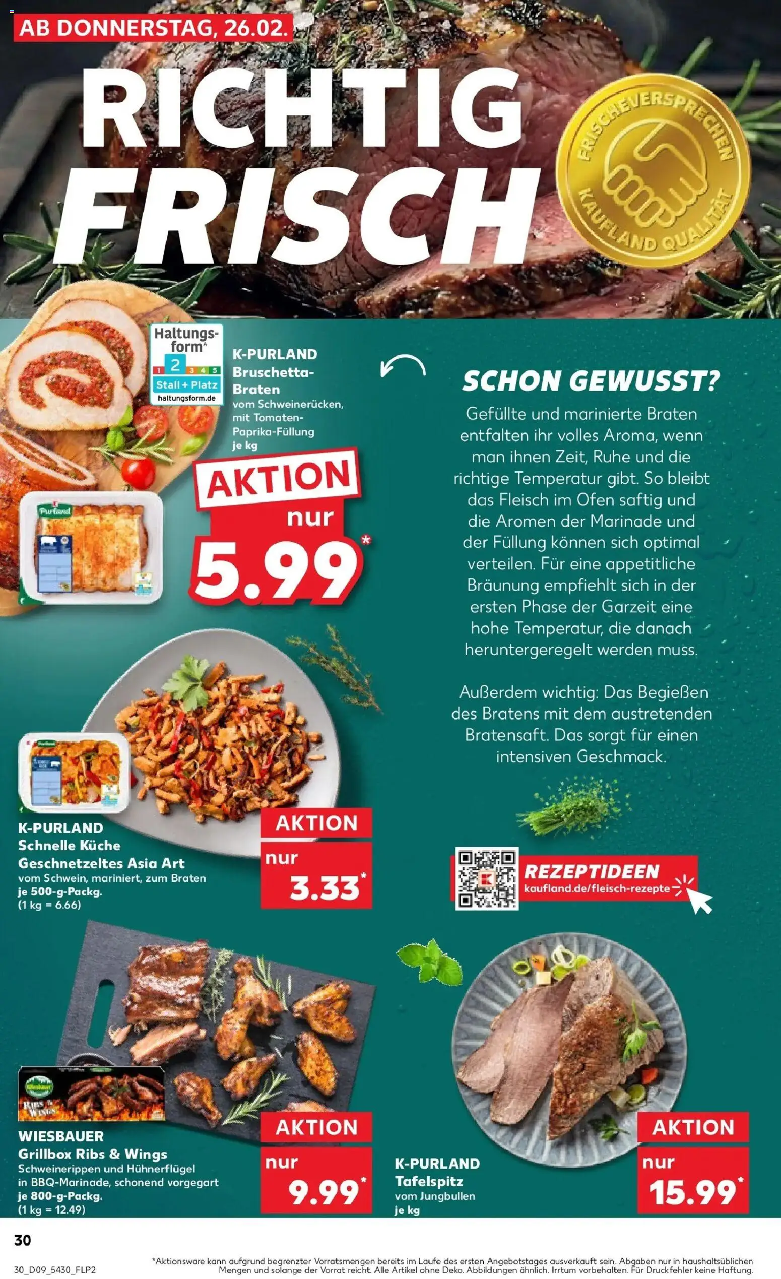 Kaufland prospekt Donauwörth	 – gültig ab 26.02.2026 | Seite: 30 | Produkte: Ofen, Tafelspitz, Tomaten, Fleisch