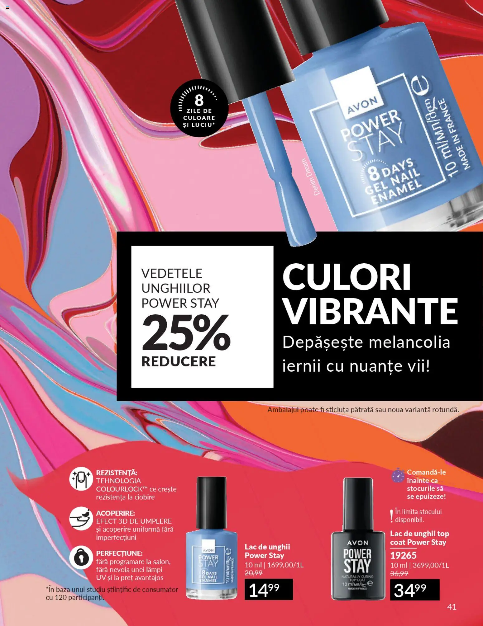 Noul catalog Avon – valabil de la 01.02.2026 | Pagină: 43 | Produse: Top coat, Top, Lac de unghii