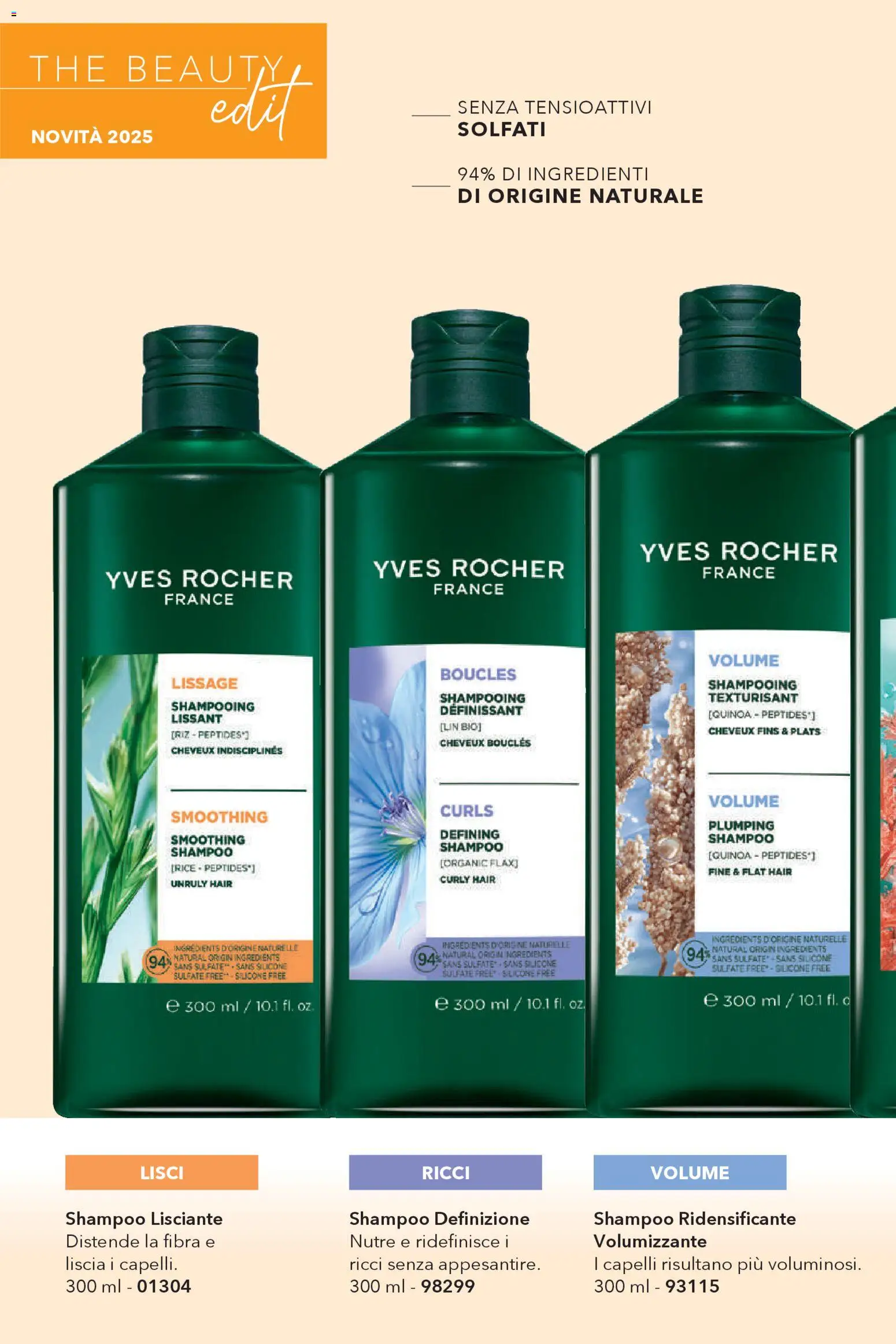 Volantino Yves Rocher del 16.12.2025 | Pagina: 12 | Prodotti: Shampoo, The, Silicone, Quinoa