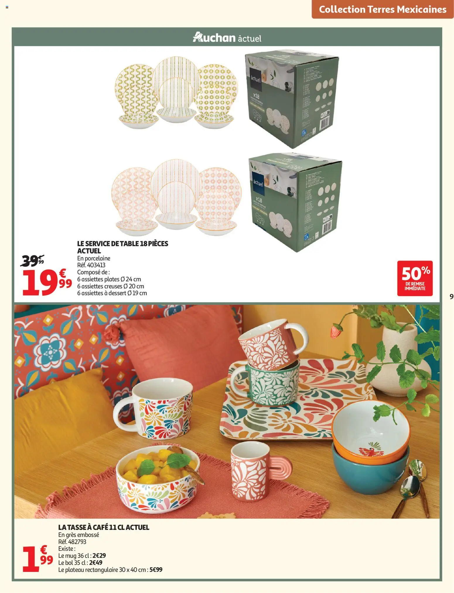 {H1} | Page: 9 | Produits: Plateau, Bol, Porcelaine, Table