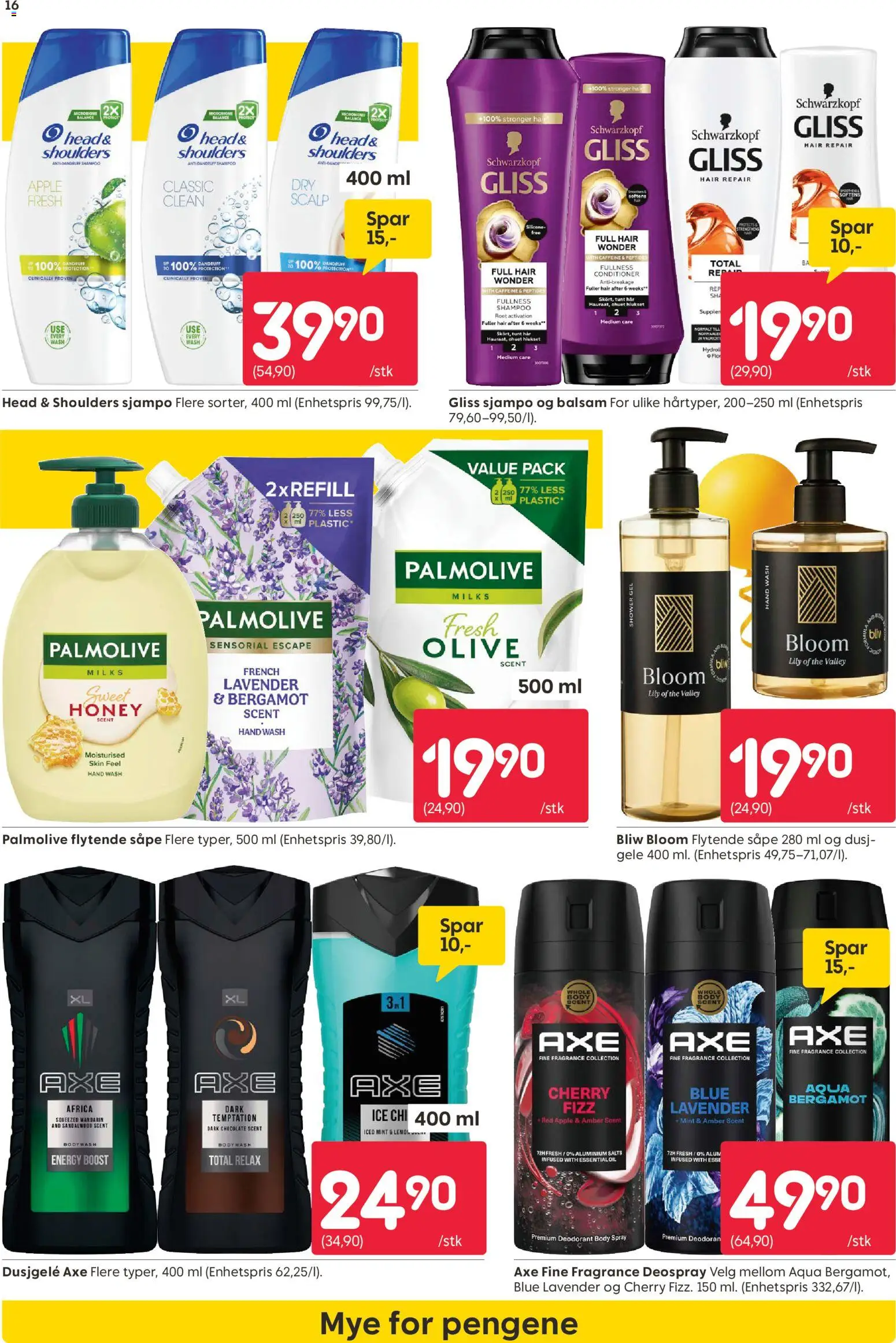 {H1} | Side: 16 | Produkter: Såpe, Body Spray, Toaster, Dusj