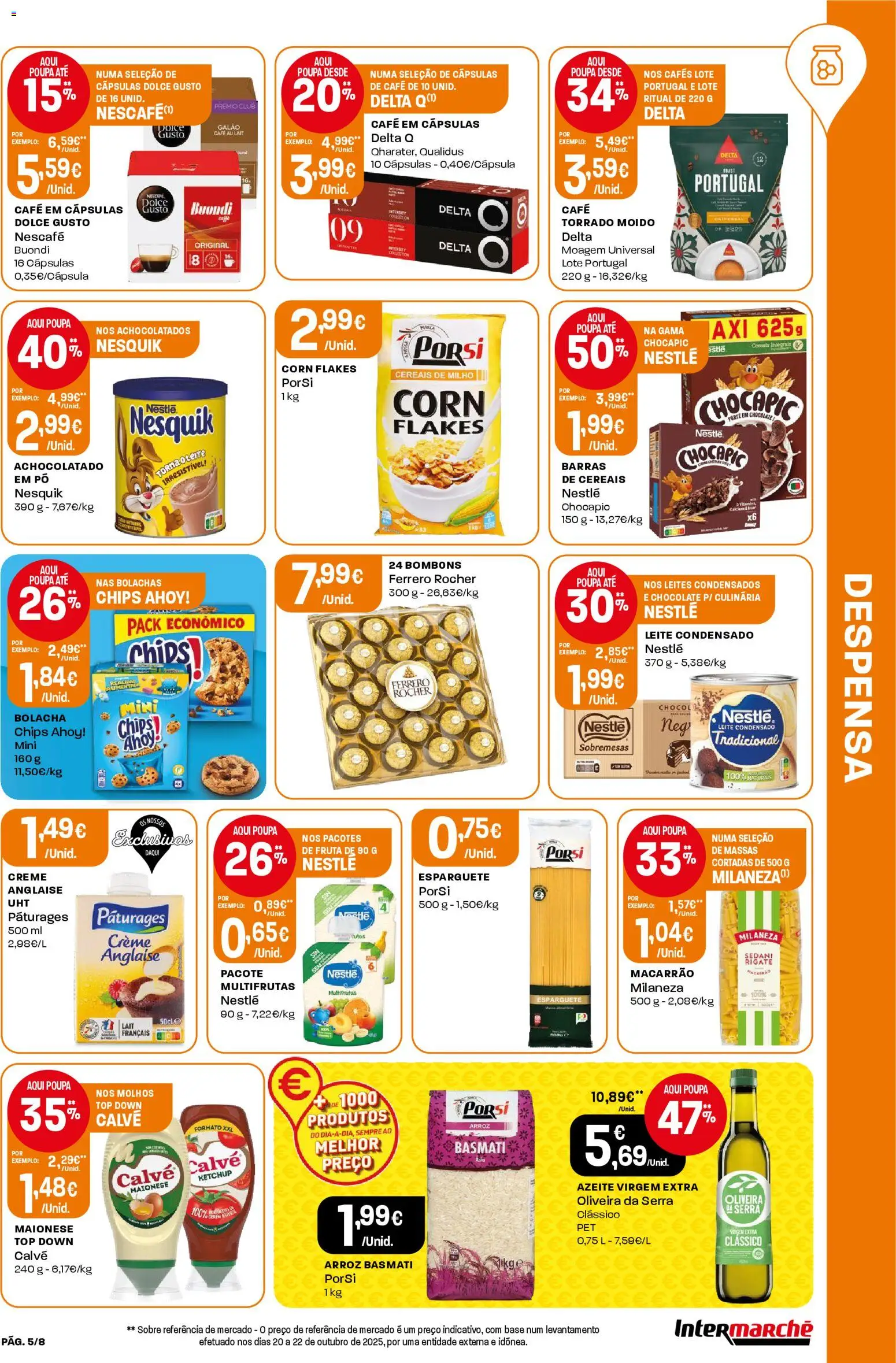 Intermarché Folheto Mini │ válido de 27.11.2025 | Página: 5 | Produtos: Azeite, Capsulas dolce gusto, Base, Creme